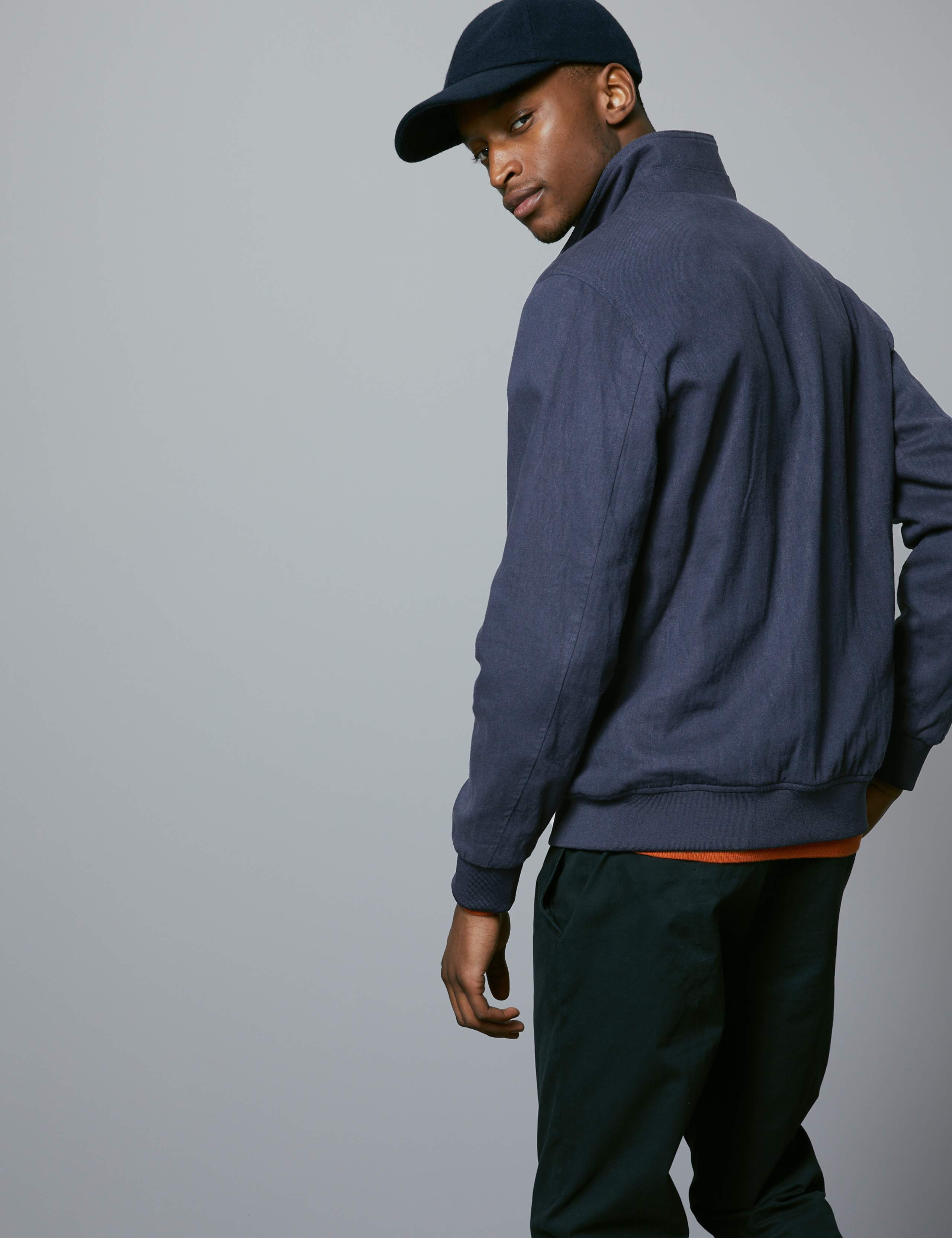 Linen Blend Bomber Jacket with Stormwear™ 3 of 5