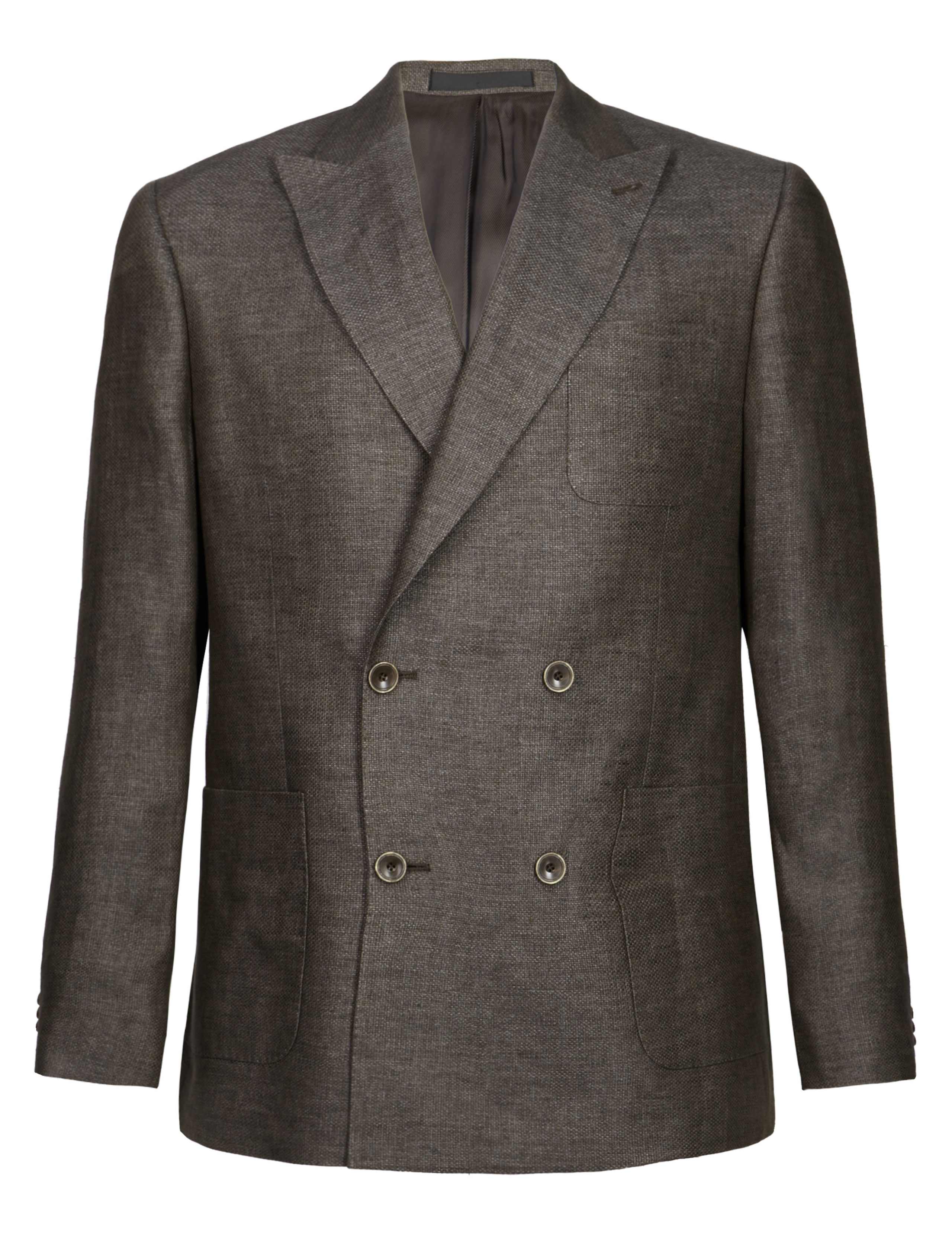 Pure Linen Double Breasted Jacket 3 of 4