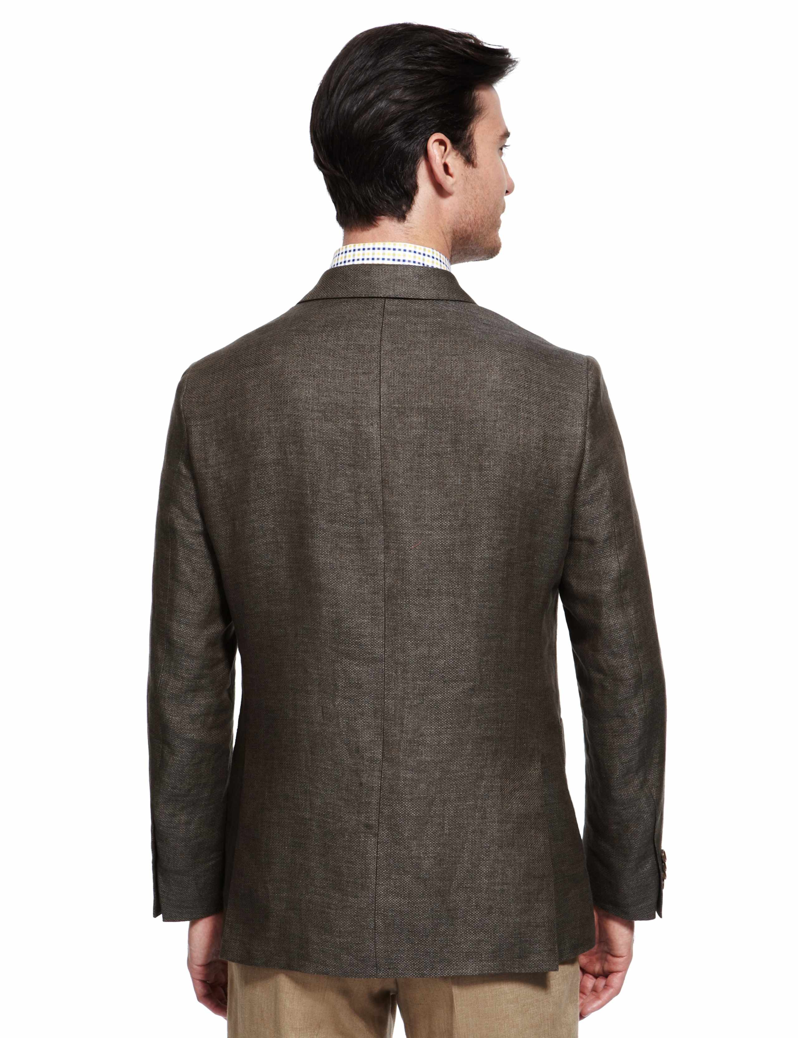 Pure Linen Double Breasted Jacket 4 of 4