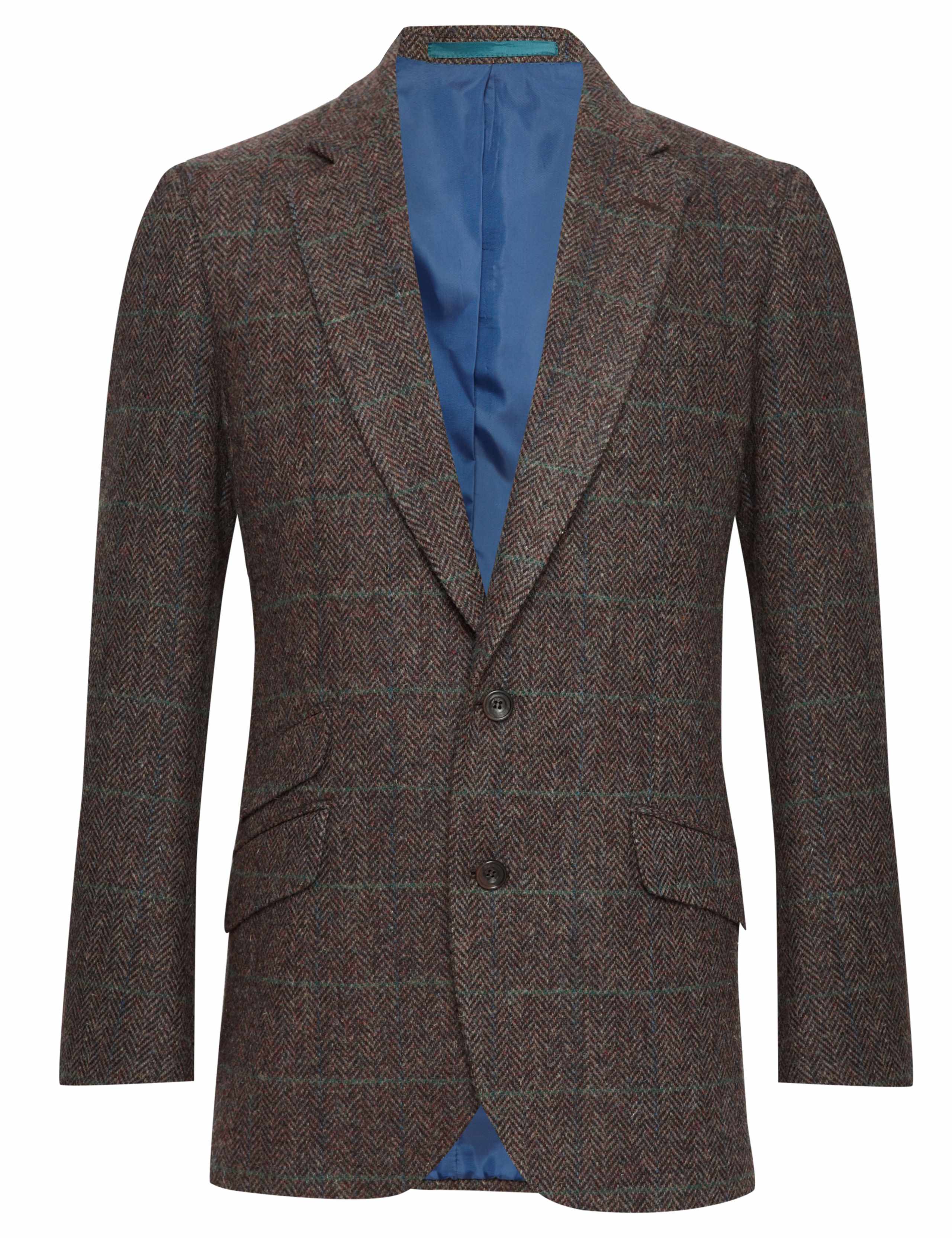 Luxury Pure Wool Harris Tweed Checked Jacket | M&S