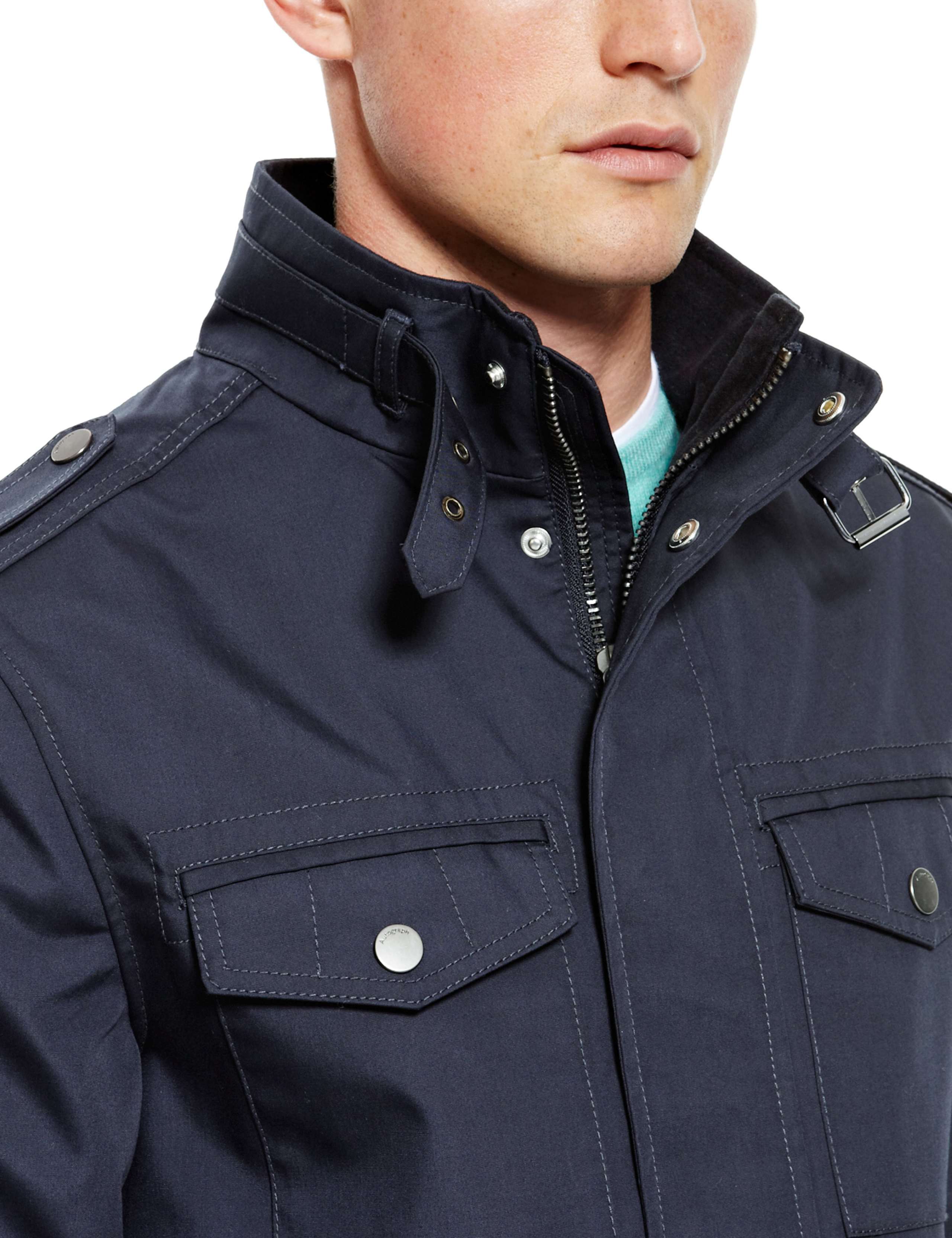 Slim Fit Military Jacket with Epaulettes 6 of 8