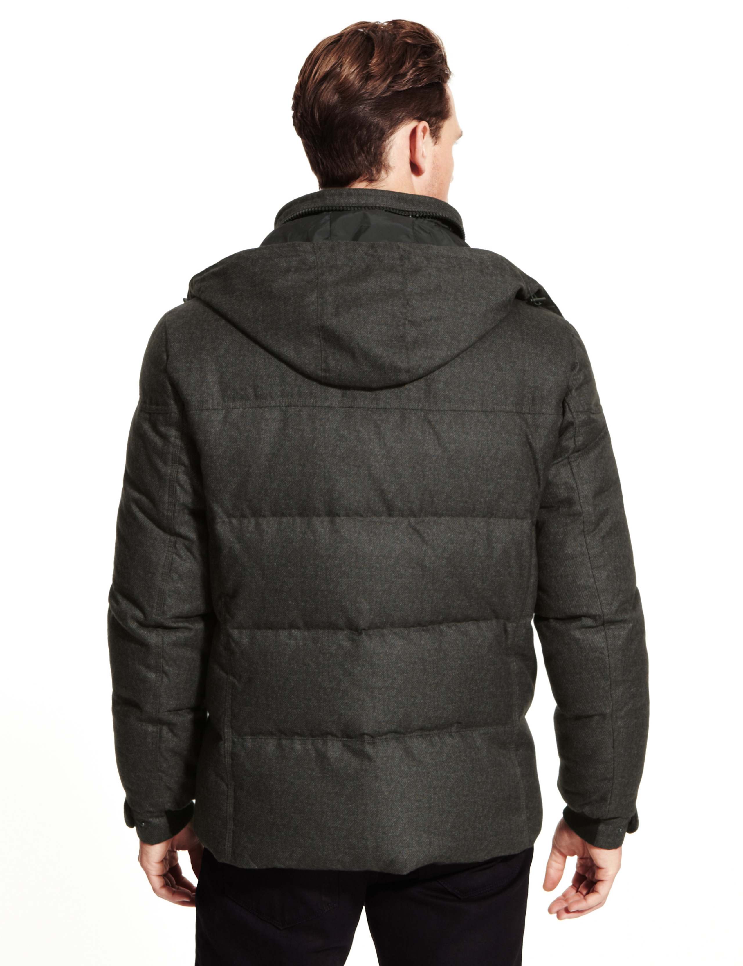 Manteau De Pluie M&S Autograph - Bleu Marine - Taille UK 14 Femme - Coton Décontracté - Occasion Très Bon État