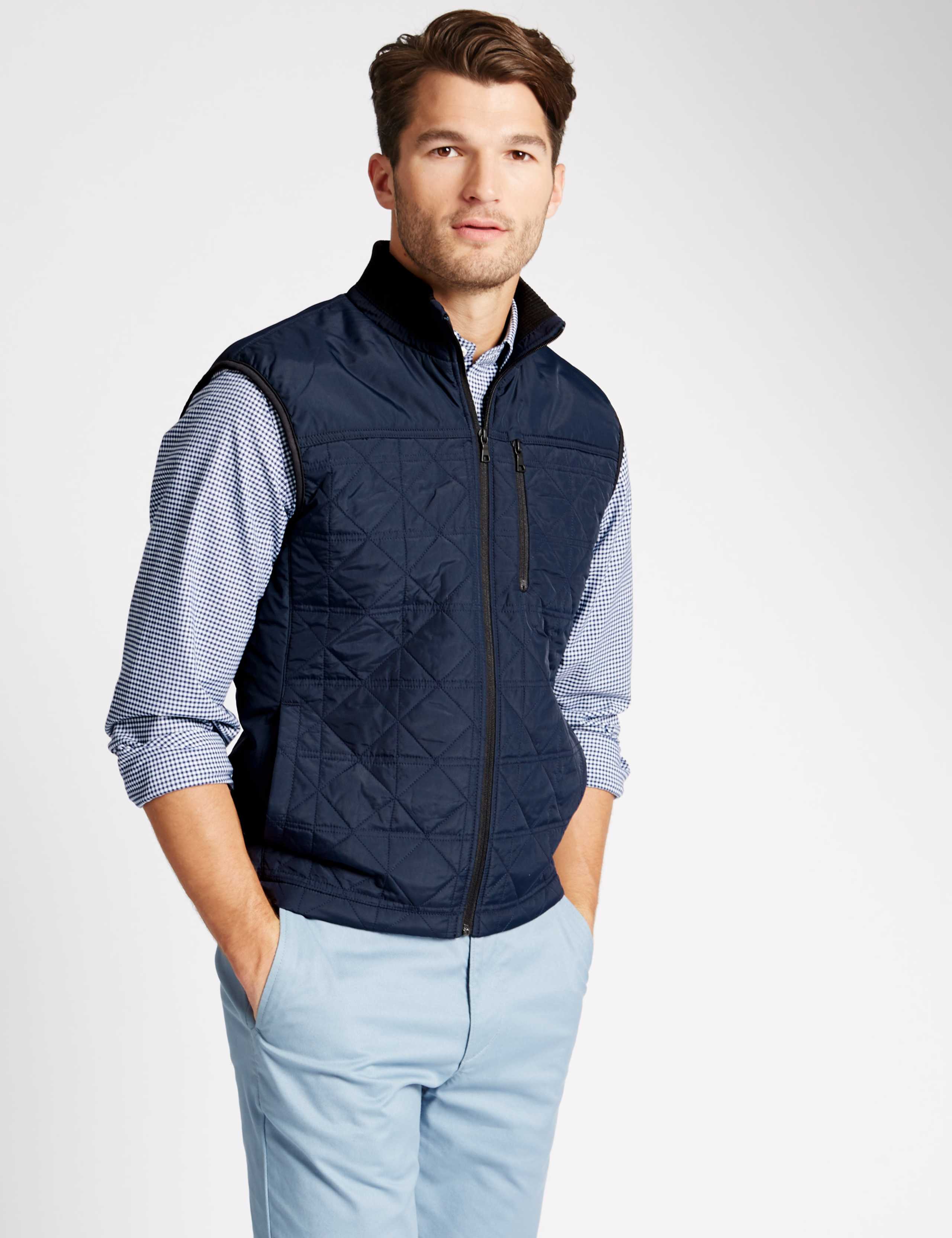 Tailored Fit Quilted Gilet with Stormwear™ 1 of 4