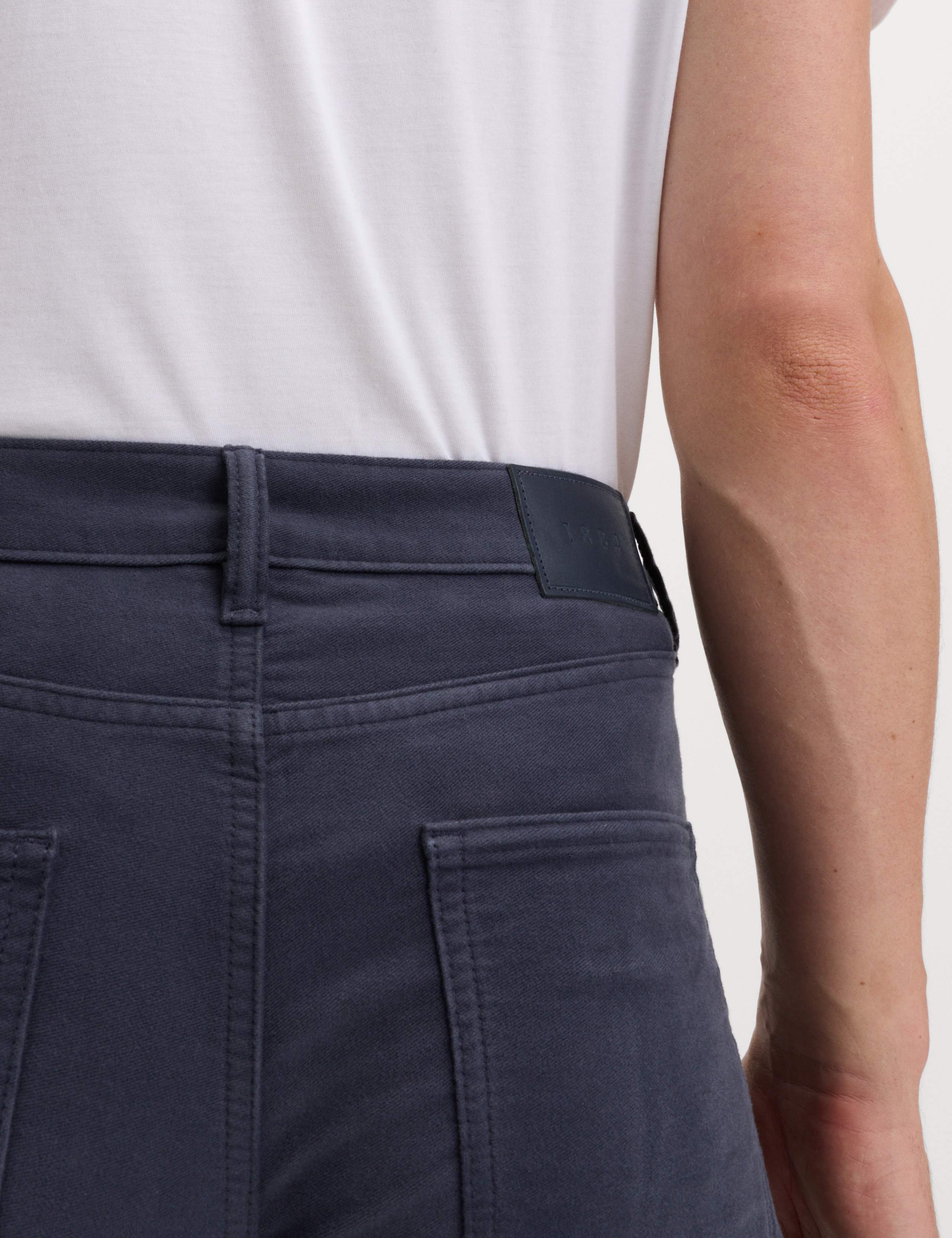 Straight Fit Italian Moleskin 5 Pocket Trousers 3 of 6