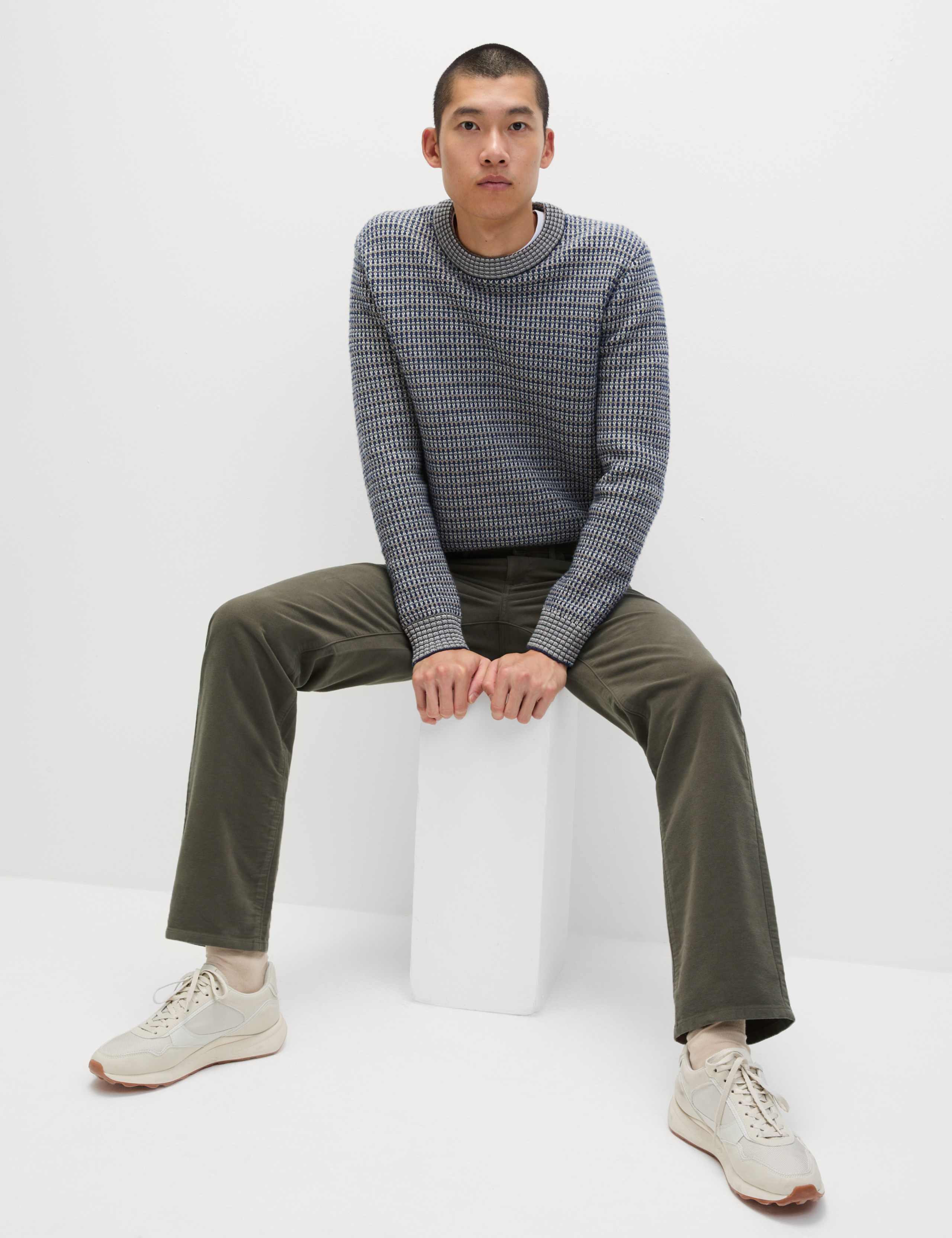 Straight Fit Italian Moleskin 5 Pocket Trousers 5 of 7