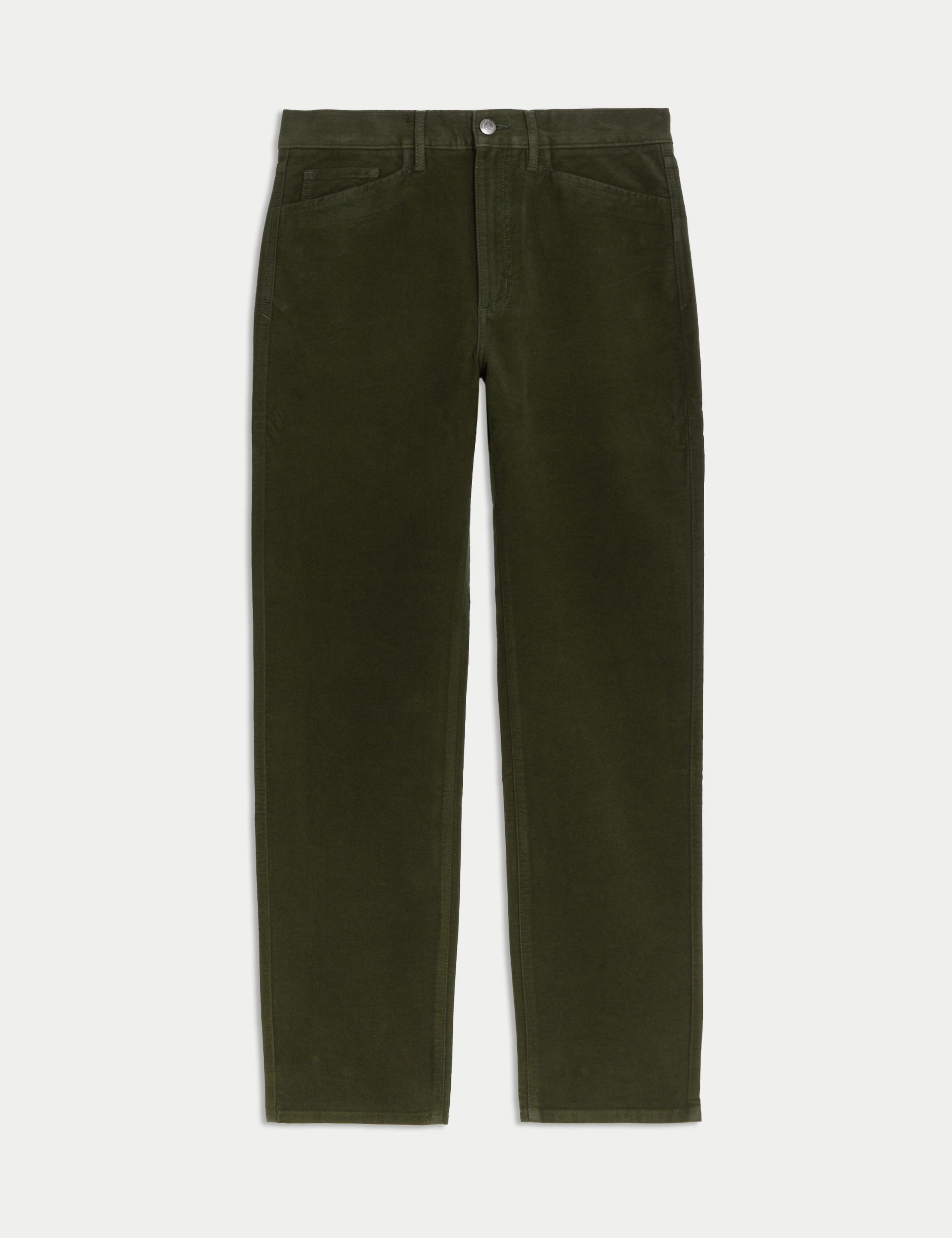 Straight Fit Italian Moleskin 5 Pocket Trousers 1 of 1