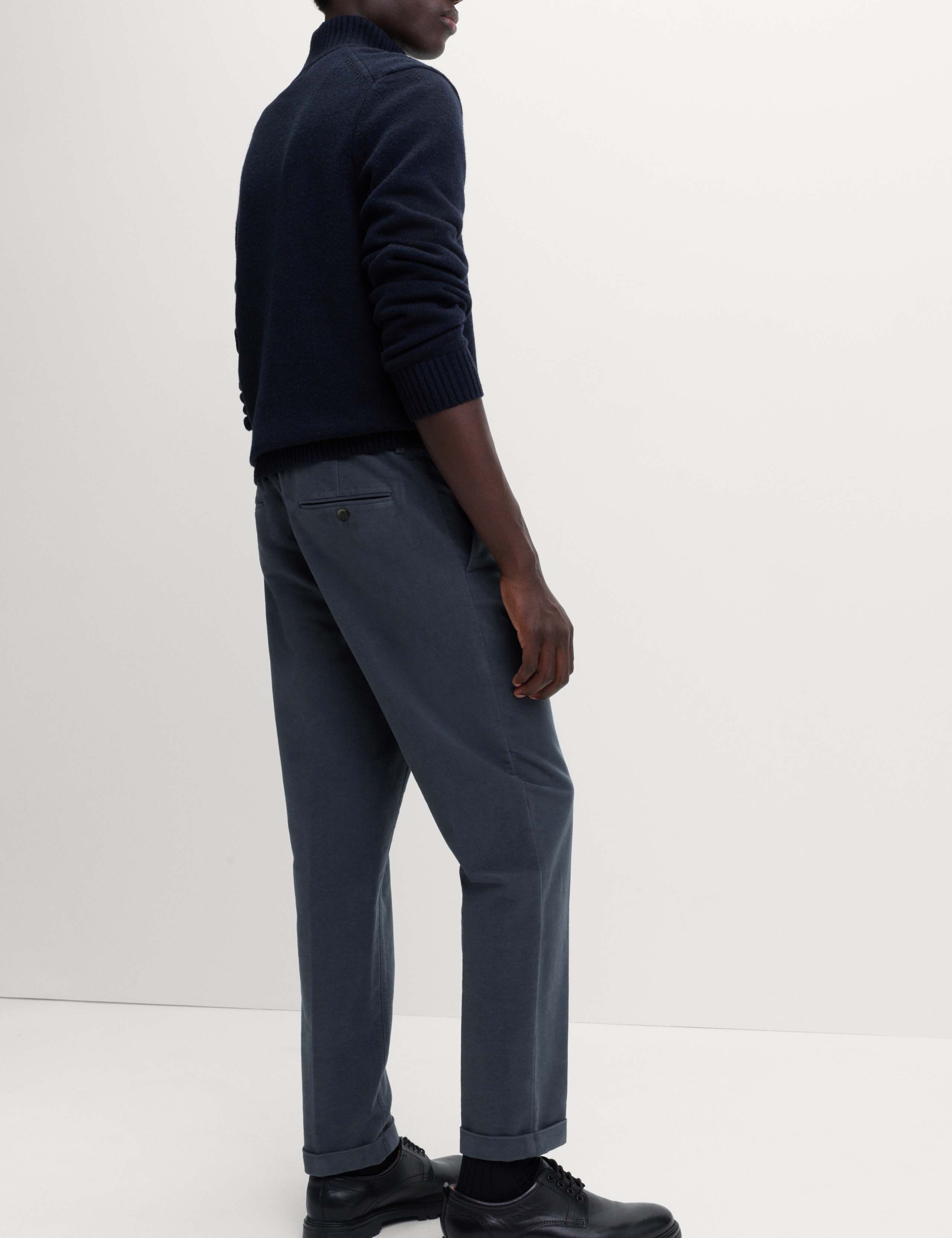 Regular Fit Italian Moleskin Trousers 5 of 6