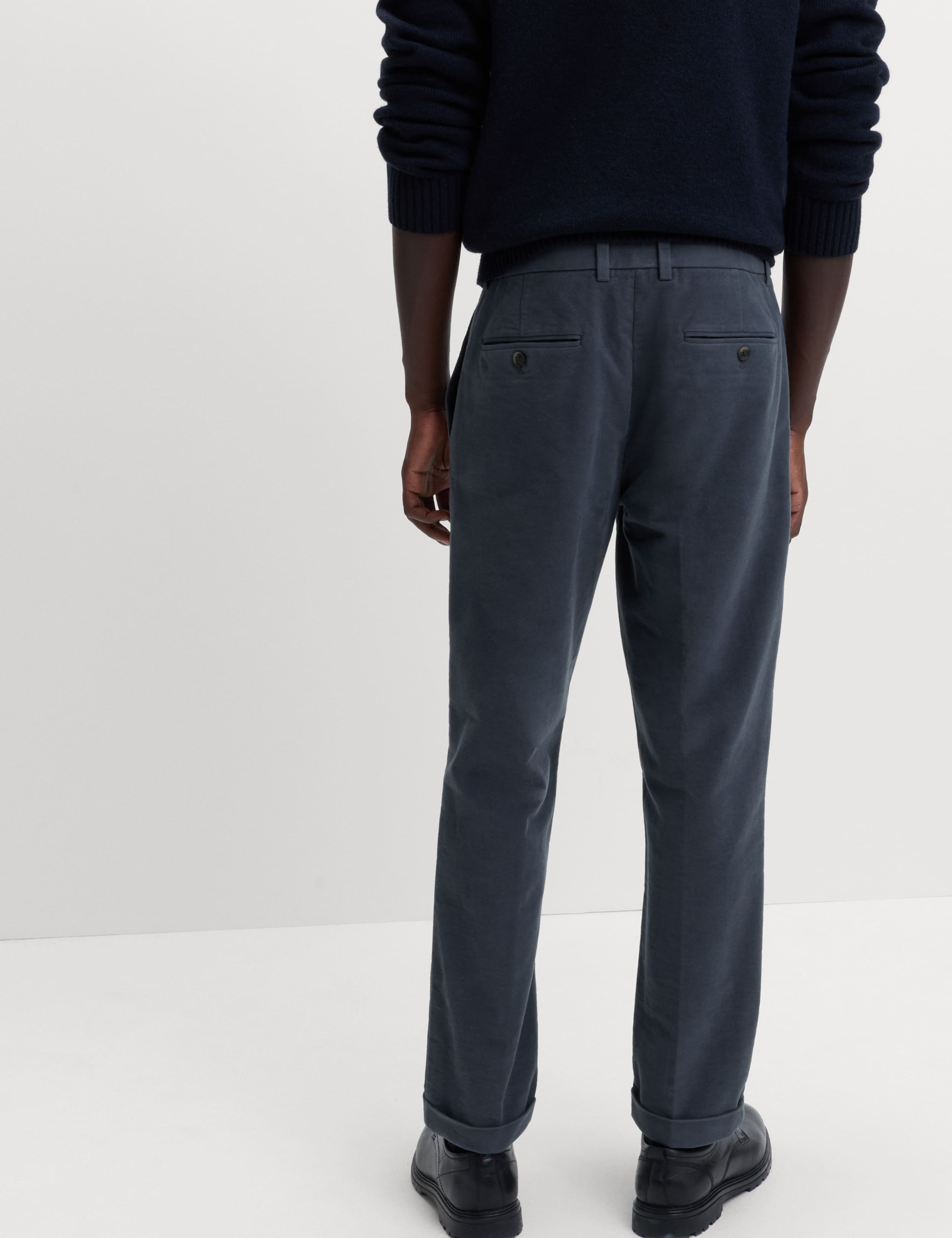 Regular Fit Italian Moleskin Trousers 6 of 6