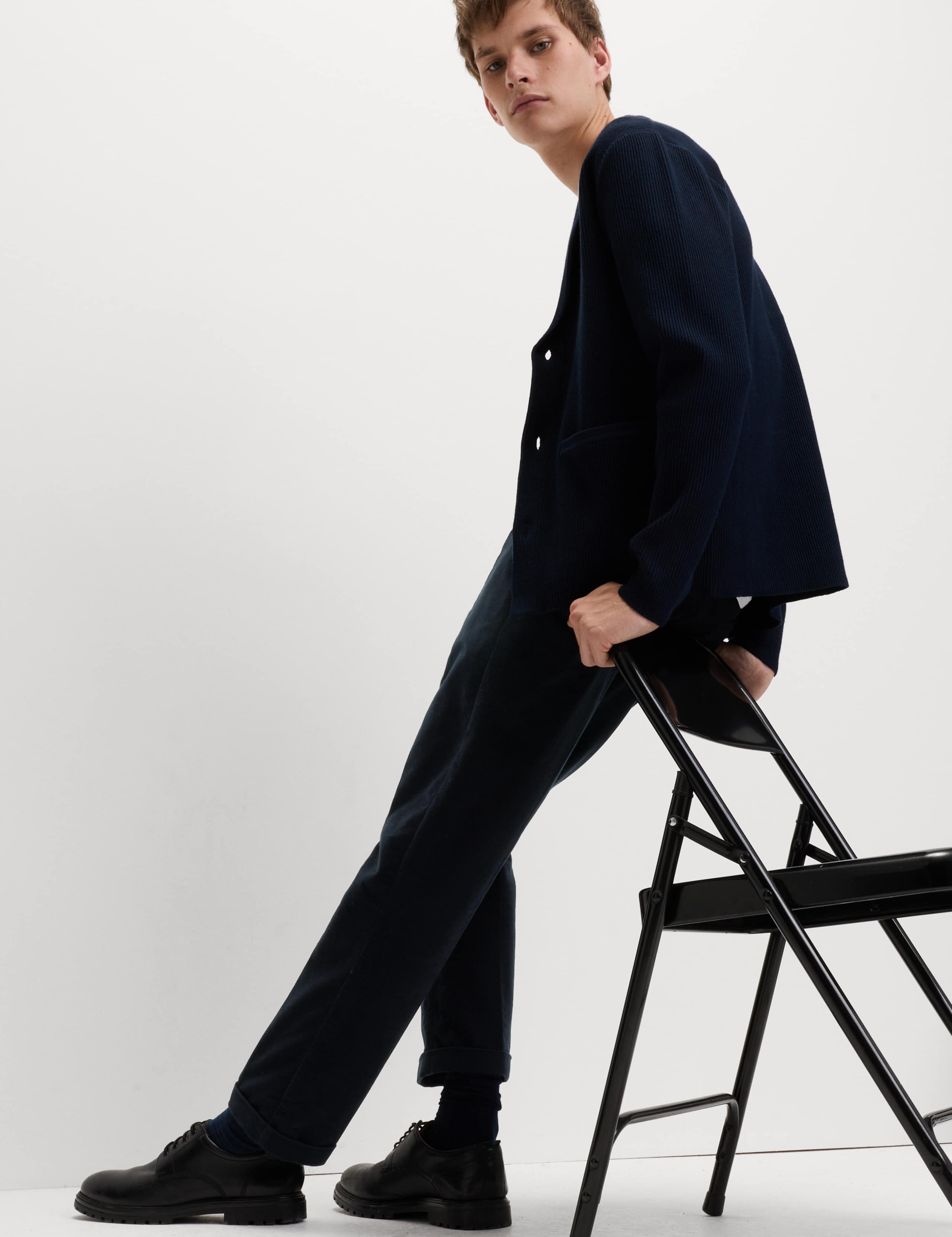 Regular Fit Italian Moleskin Trousers 5 of 5