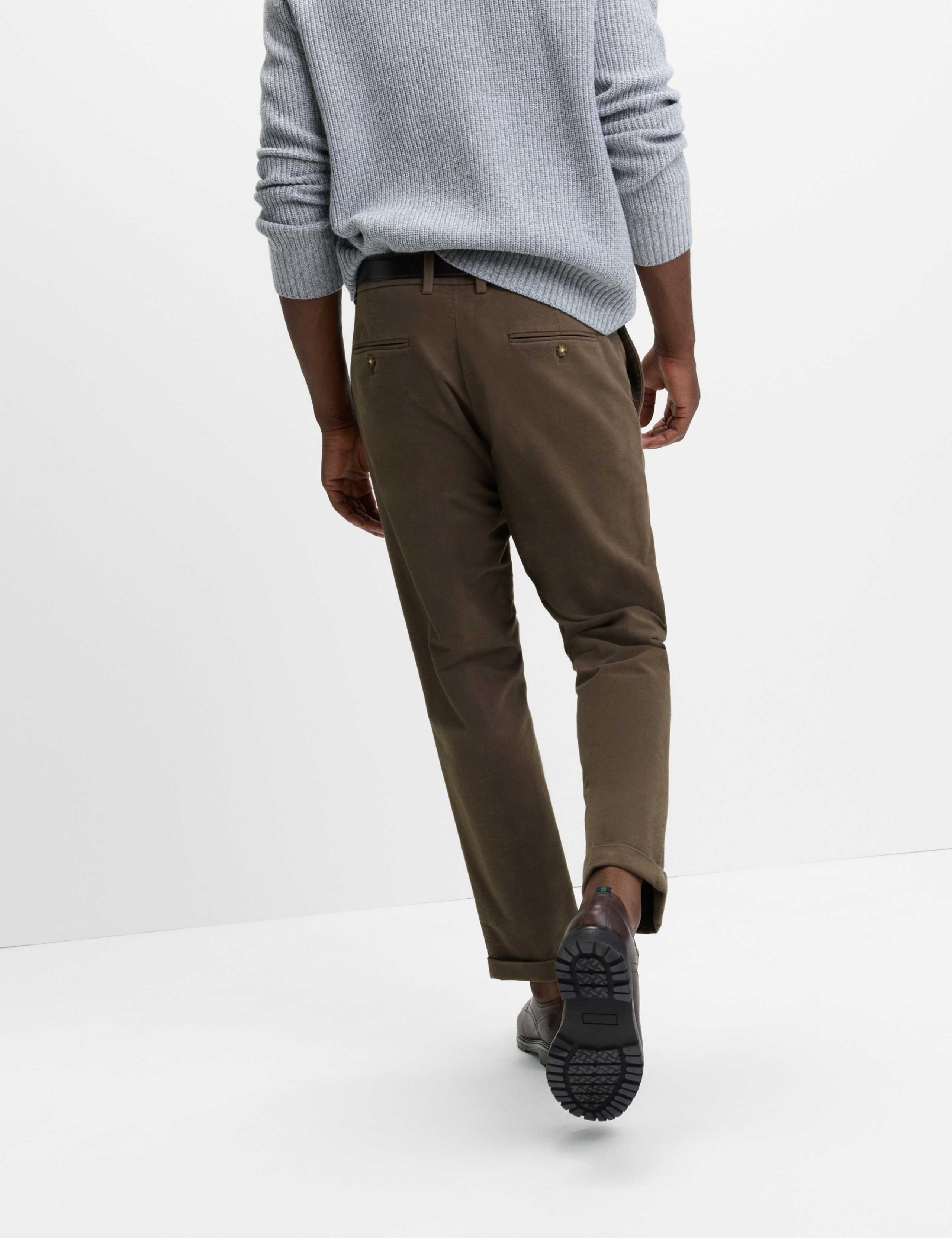 Regular Fit Italian Moleskin Trousers 3 of 6