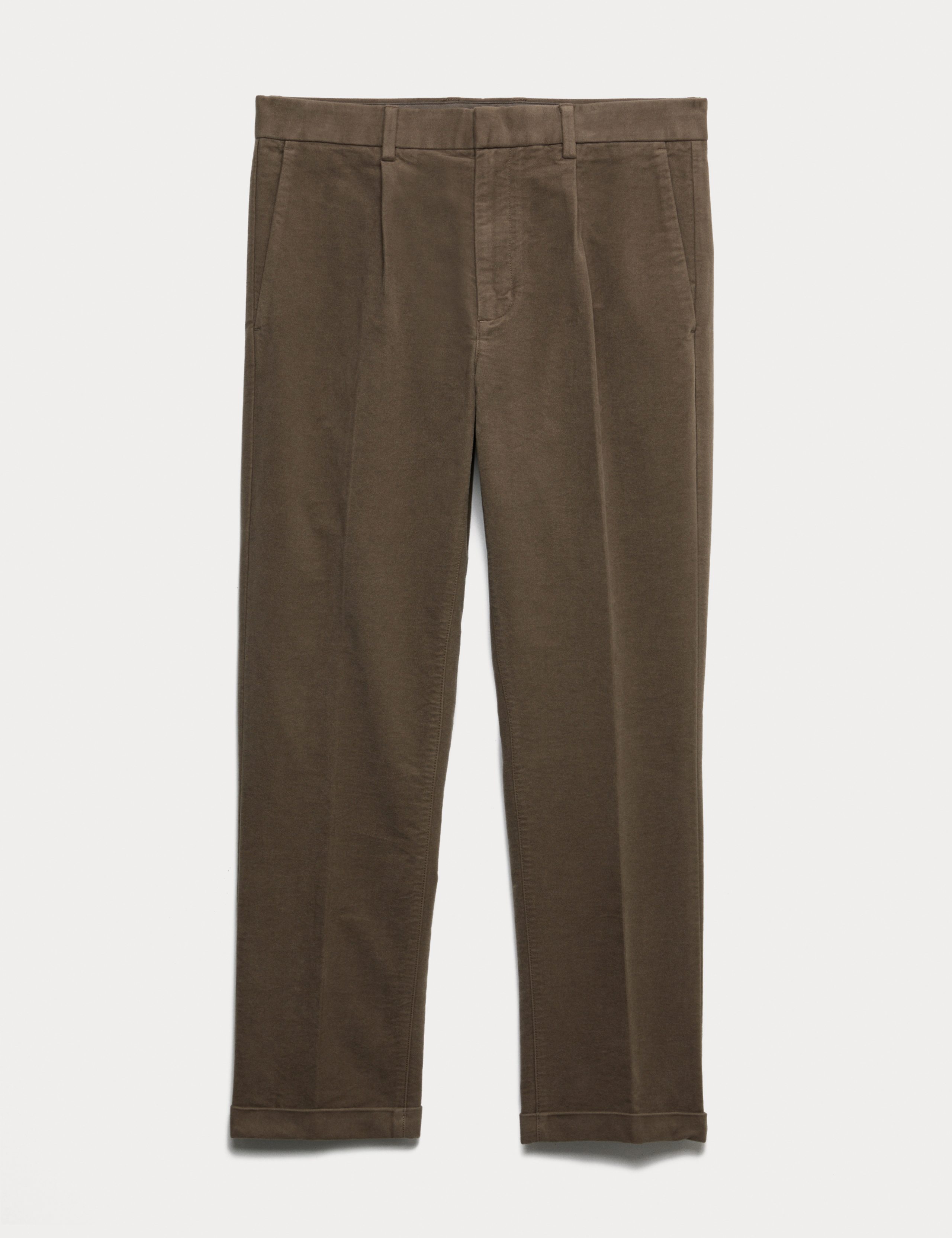 Regular Fit Italian Moleskin Trousers 2 of 6