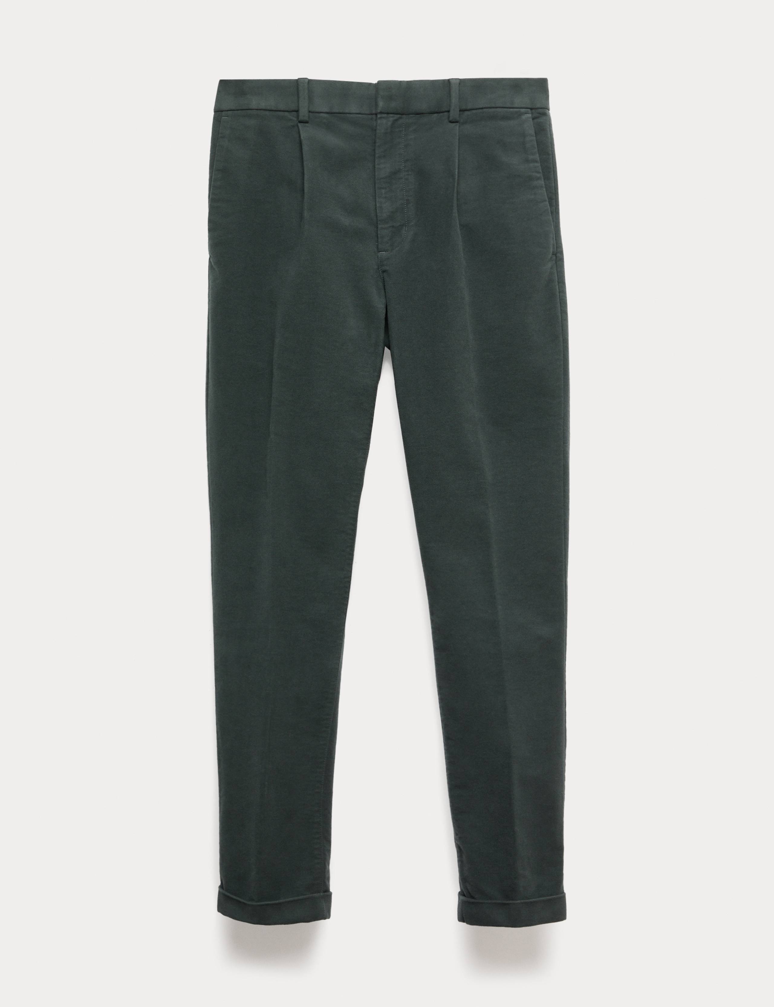 Regular Fit Italian Moleskin Trousers 2 of 5
