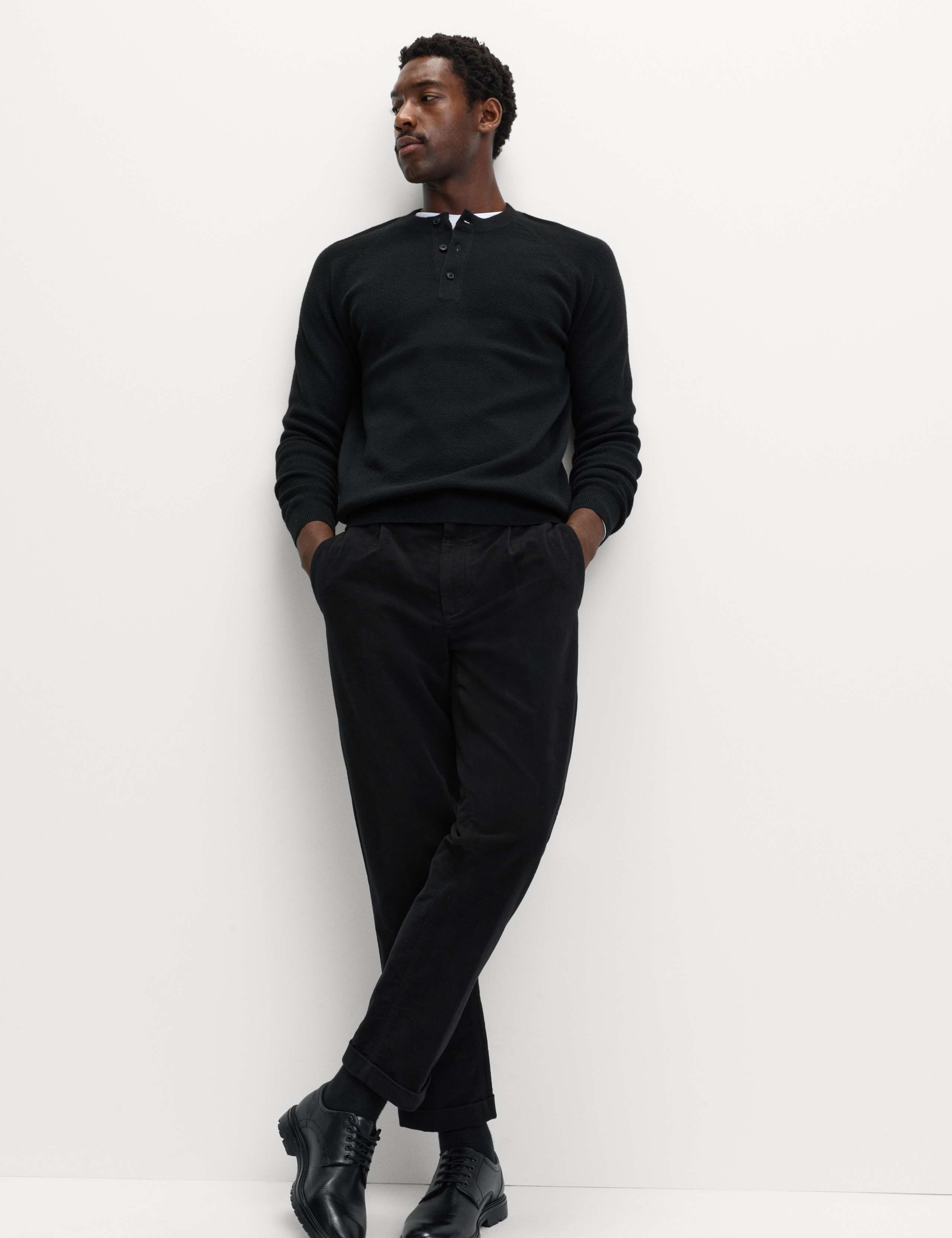 Regular Fit Italian Moleskin Trousers 3 of 5