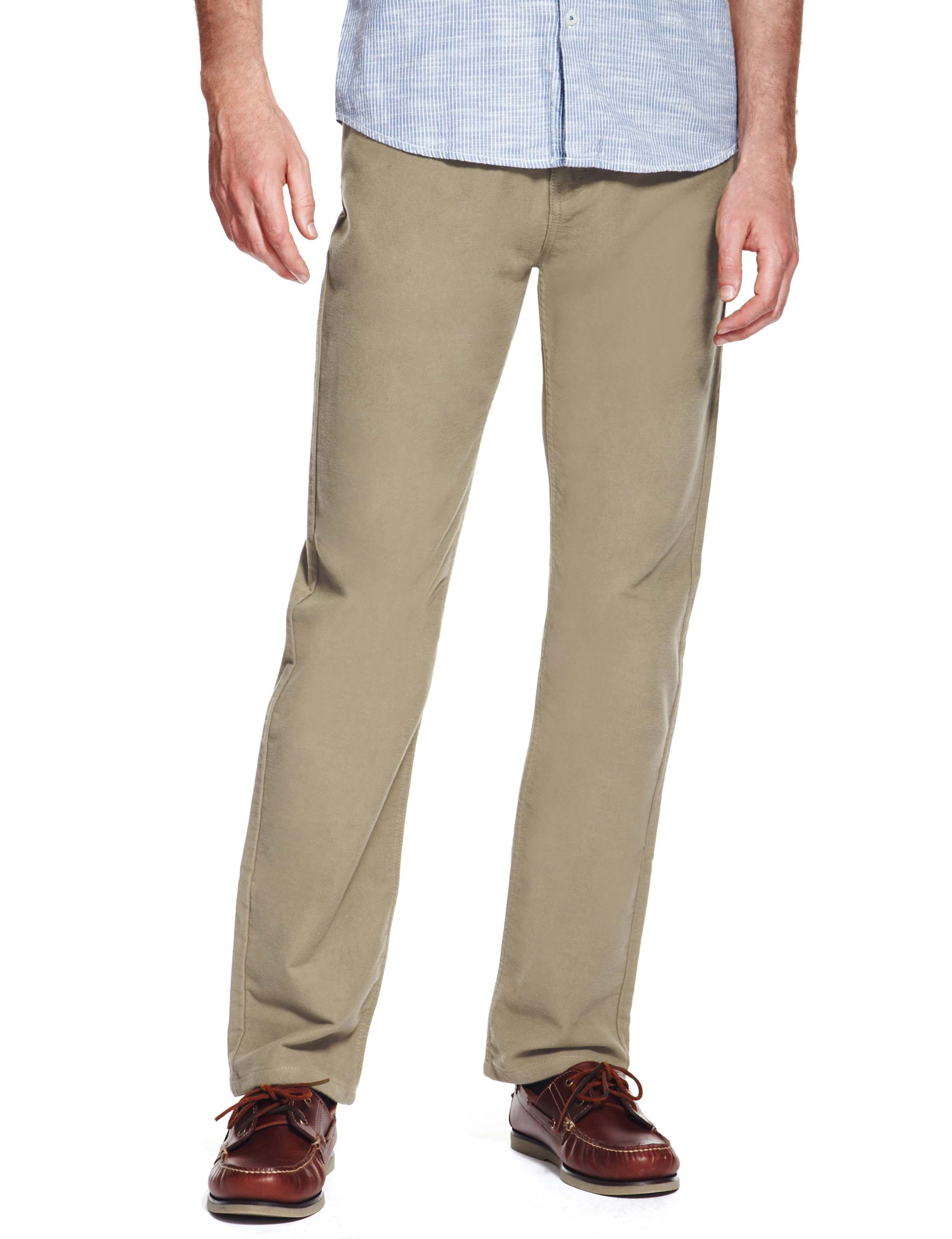 Stretch Cotton Italian Moleskin Jeans 1 of 3