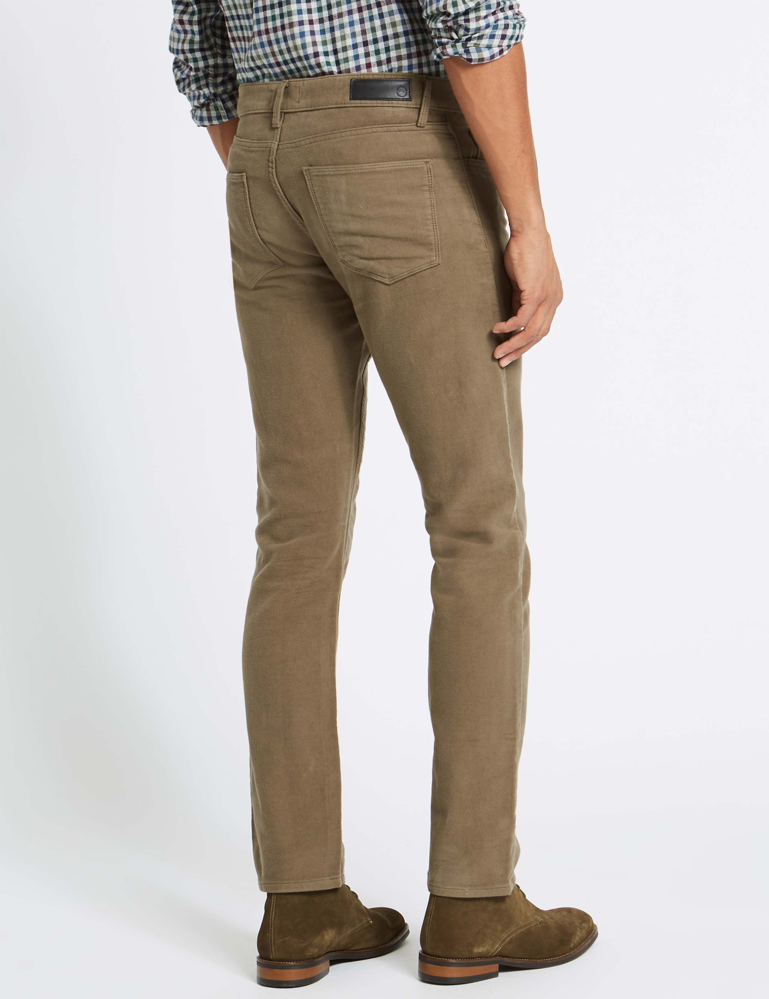 Italian Moleskin Slim Fit 5 Pocket Trousers 4 of 4