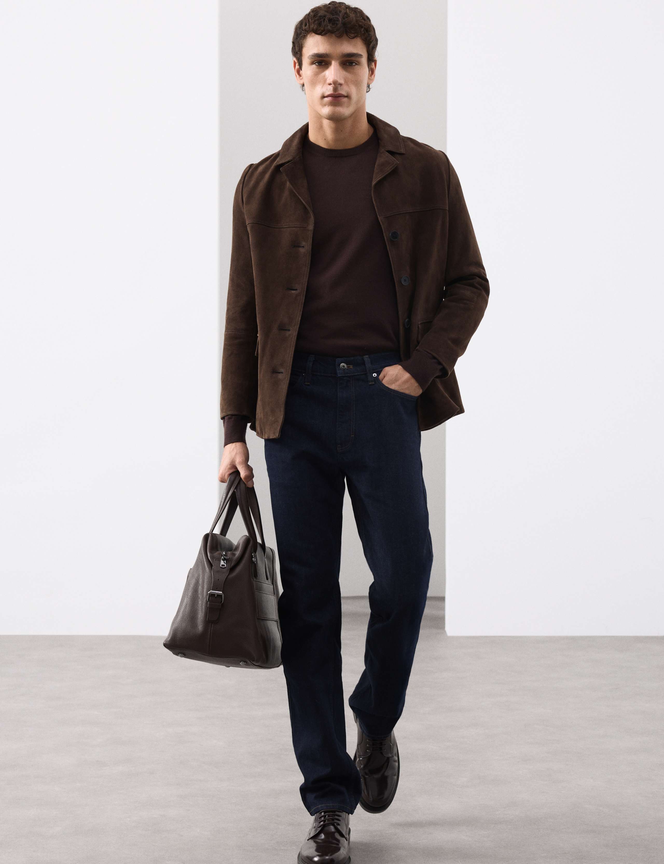 Straight Fit Jeans with Wool 3 of 5