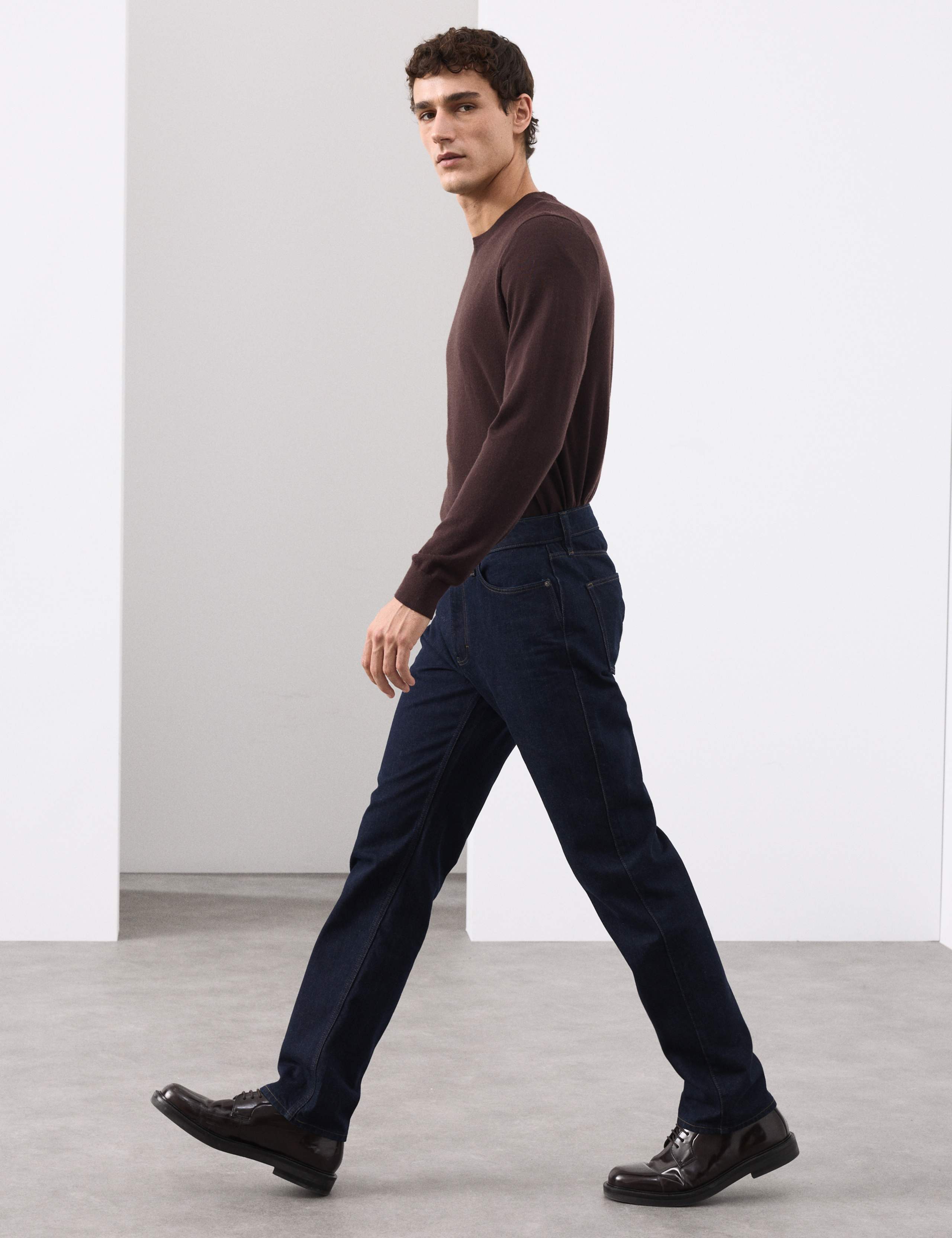 Straight Fit Jeans with Wool 4 of 5