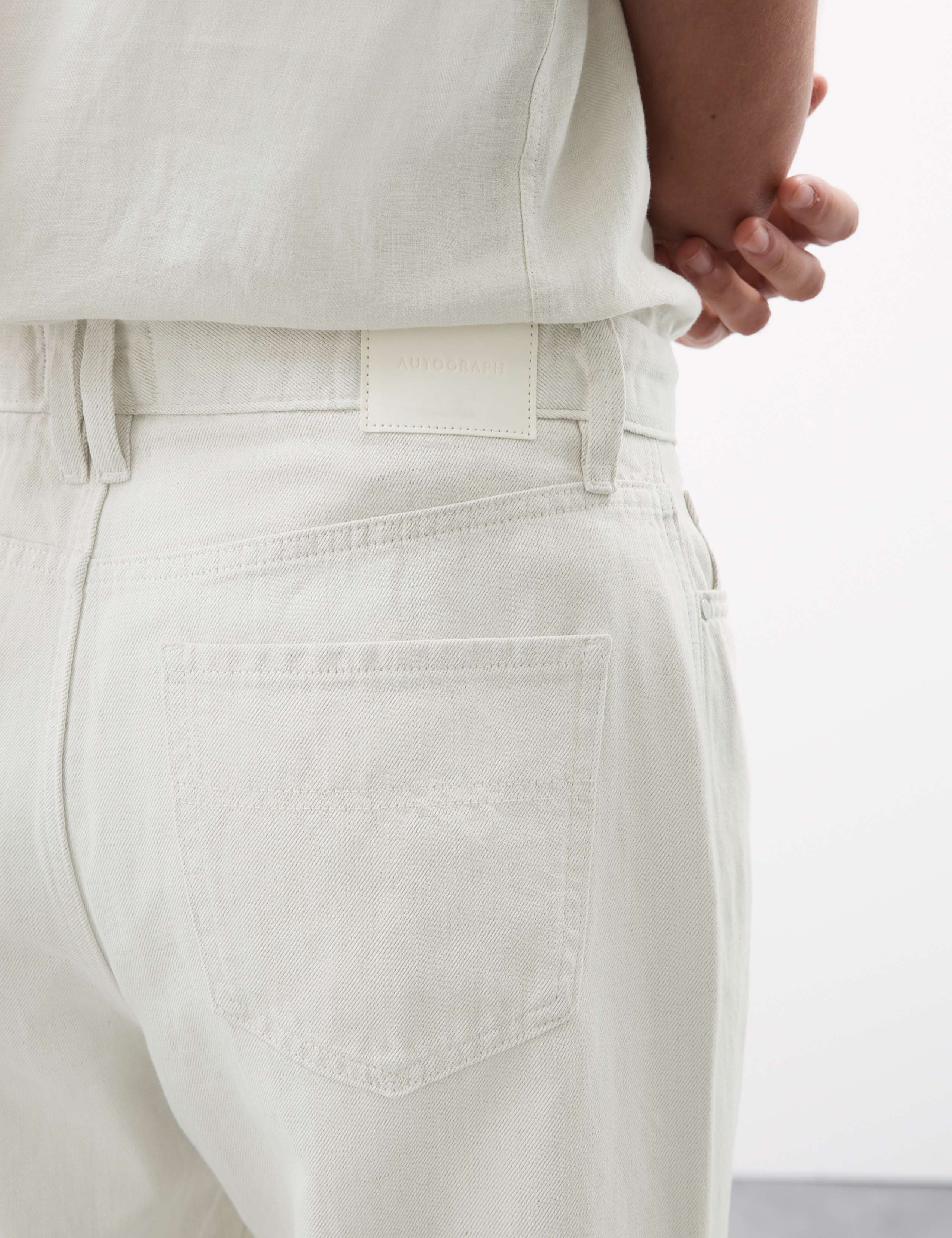 Loose Fit Lightweight Linen Blend Jeans 6 of 6