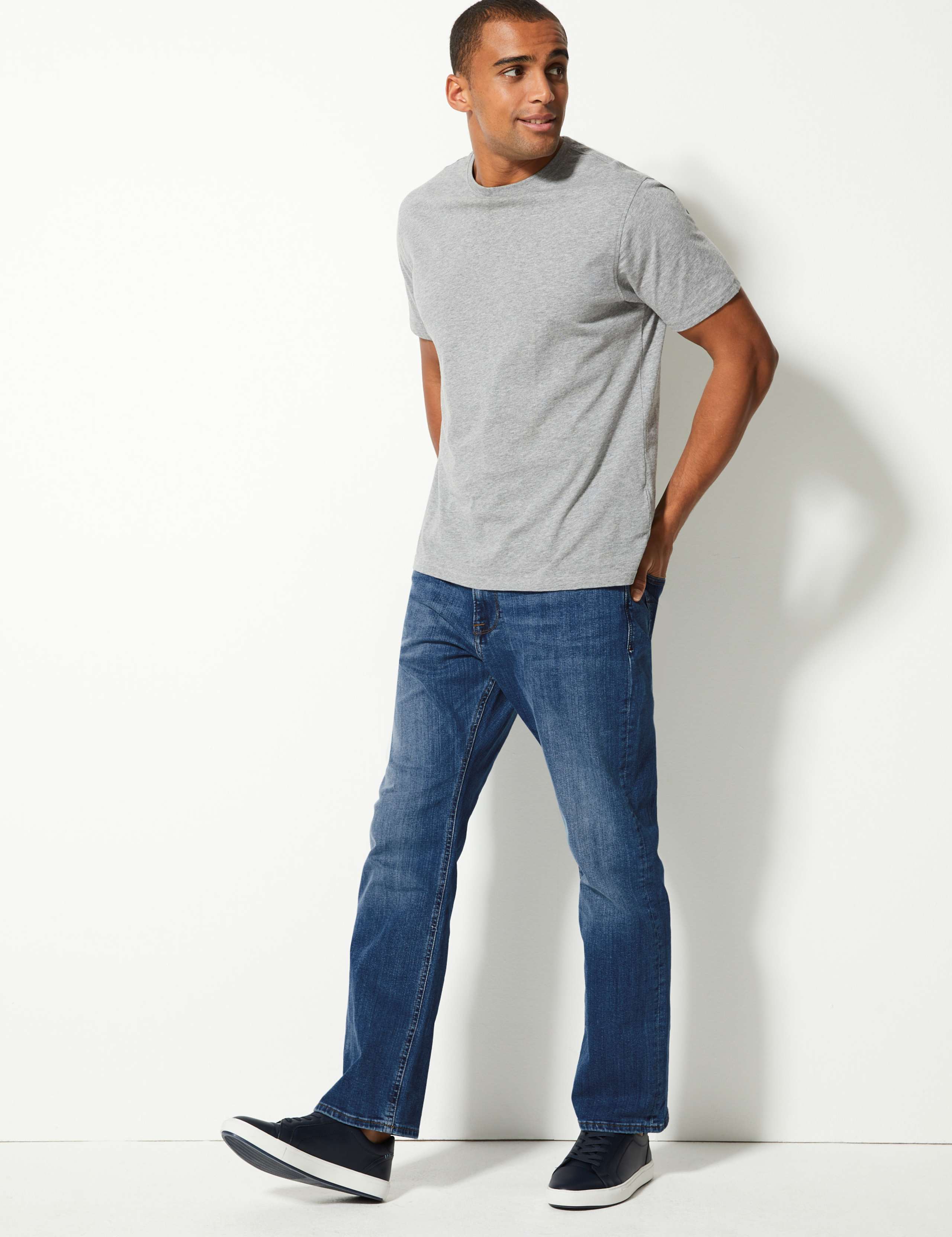 Straight Fit Stretch Jeans 1 of 6