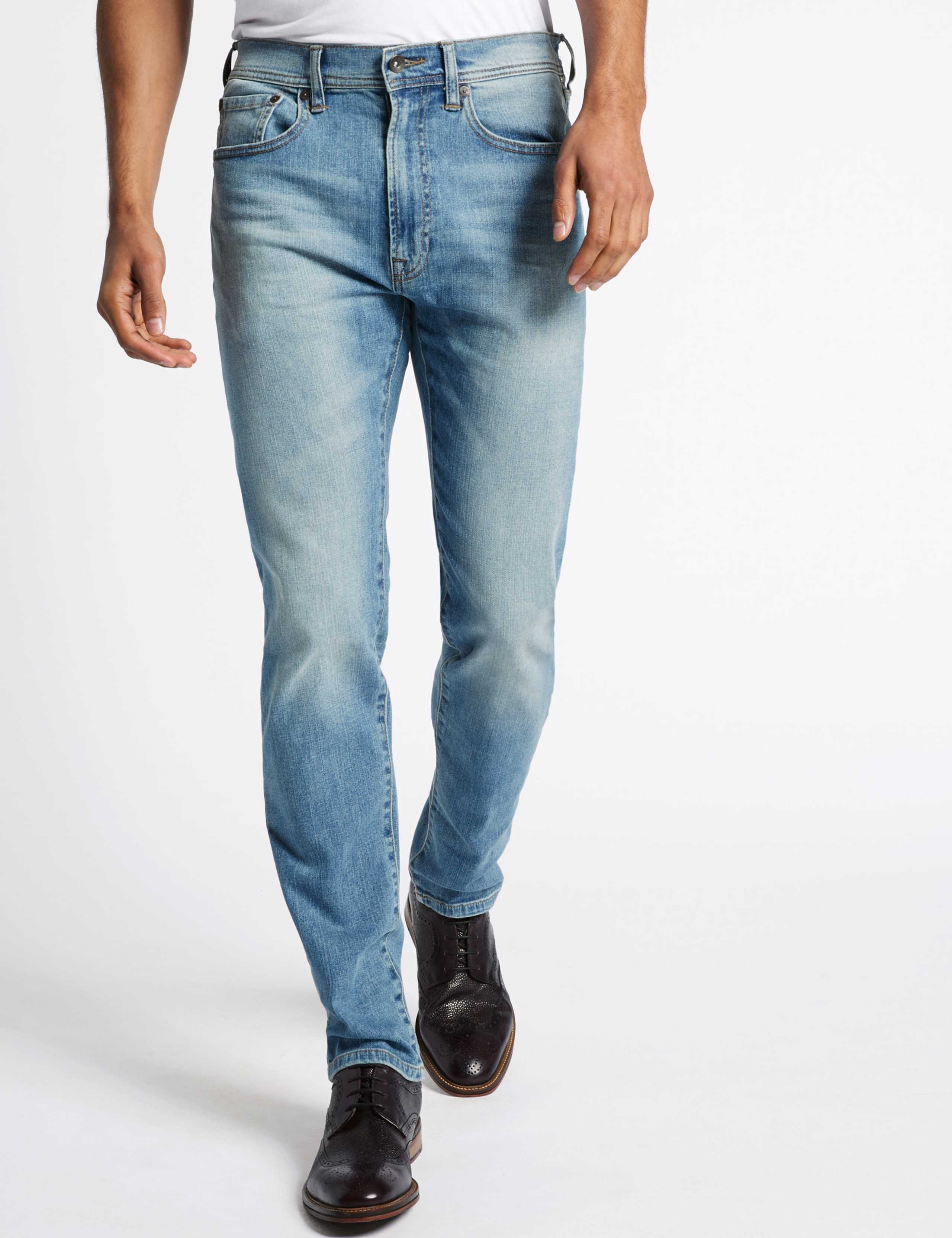 Tapered Fit Stretch Jeans 1 of 4