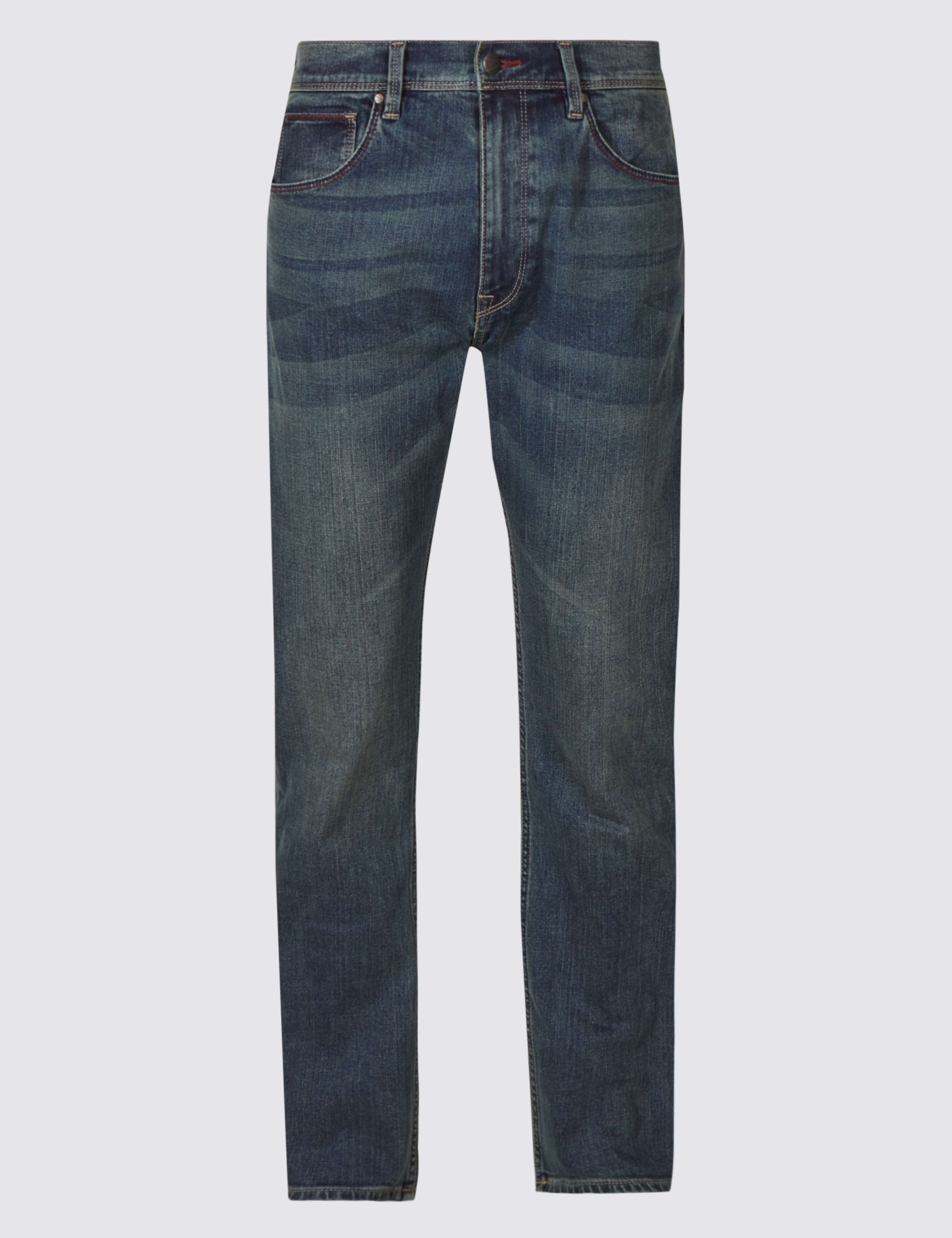 Regular Fit Stretch Jeans Blue Harbour M&S IE