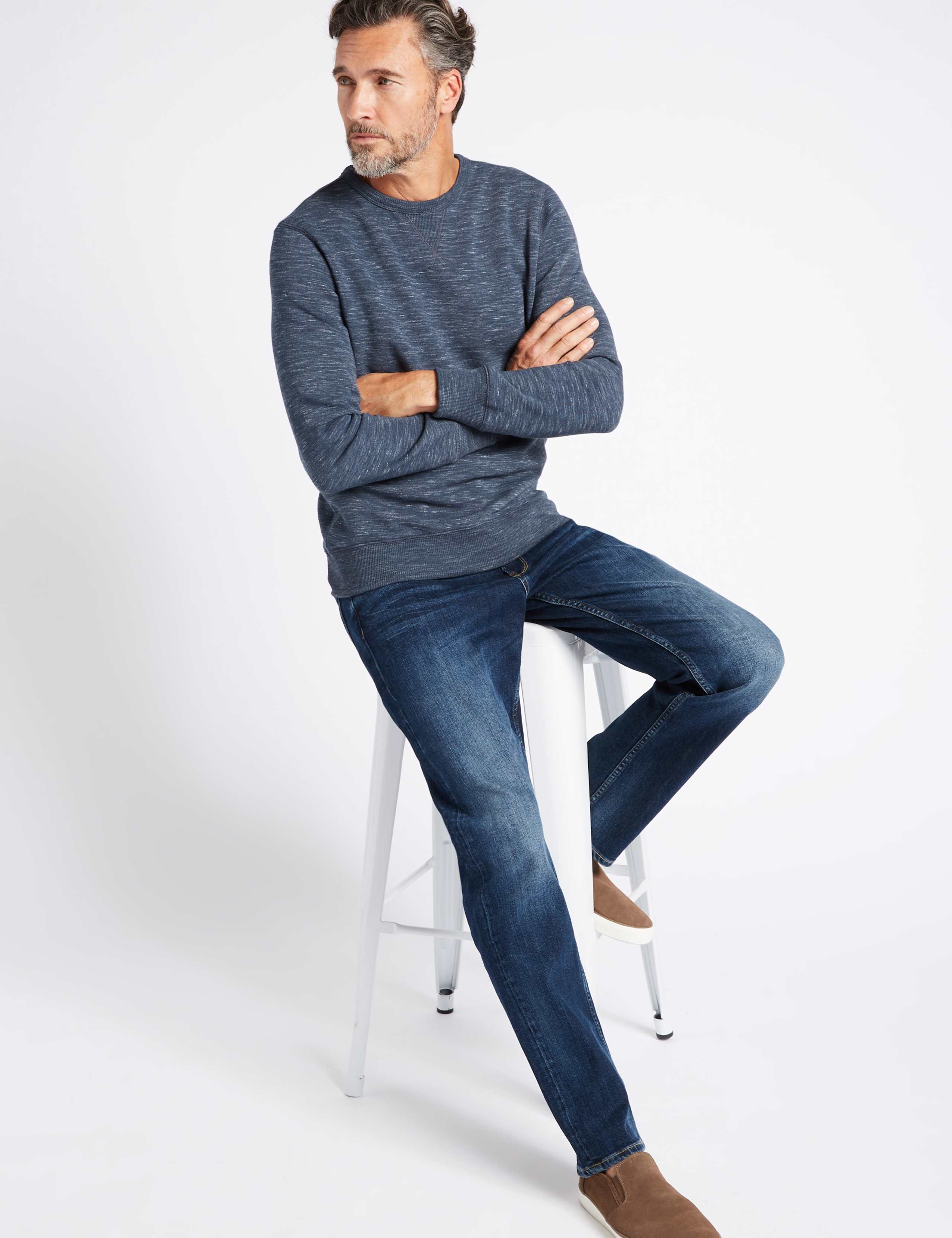Tapered Fit Stretch Jeans 3 of 6