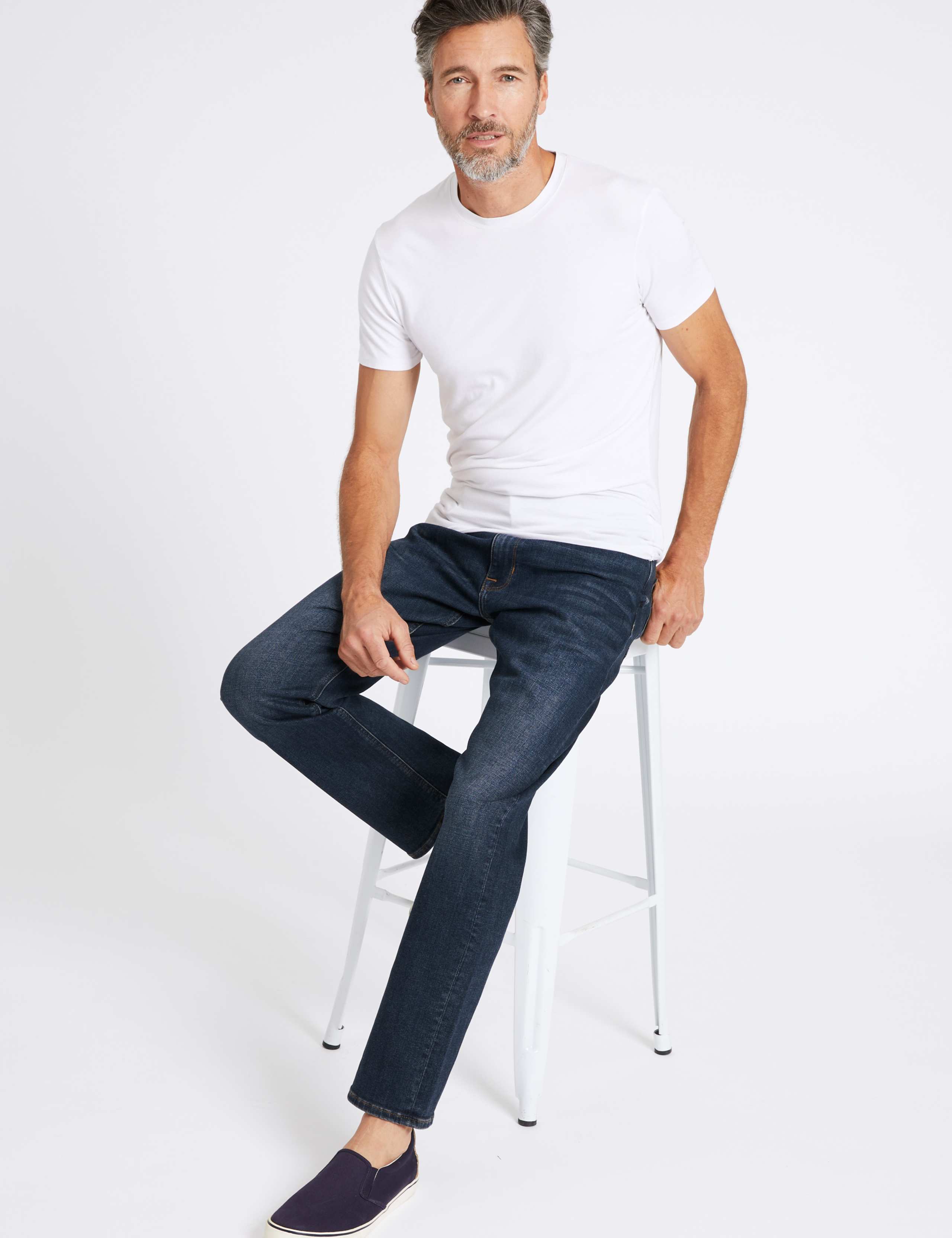 Straight Fit Stretch Jeans 2 of 5