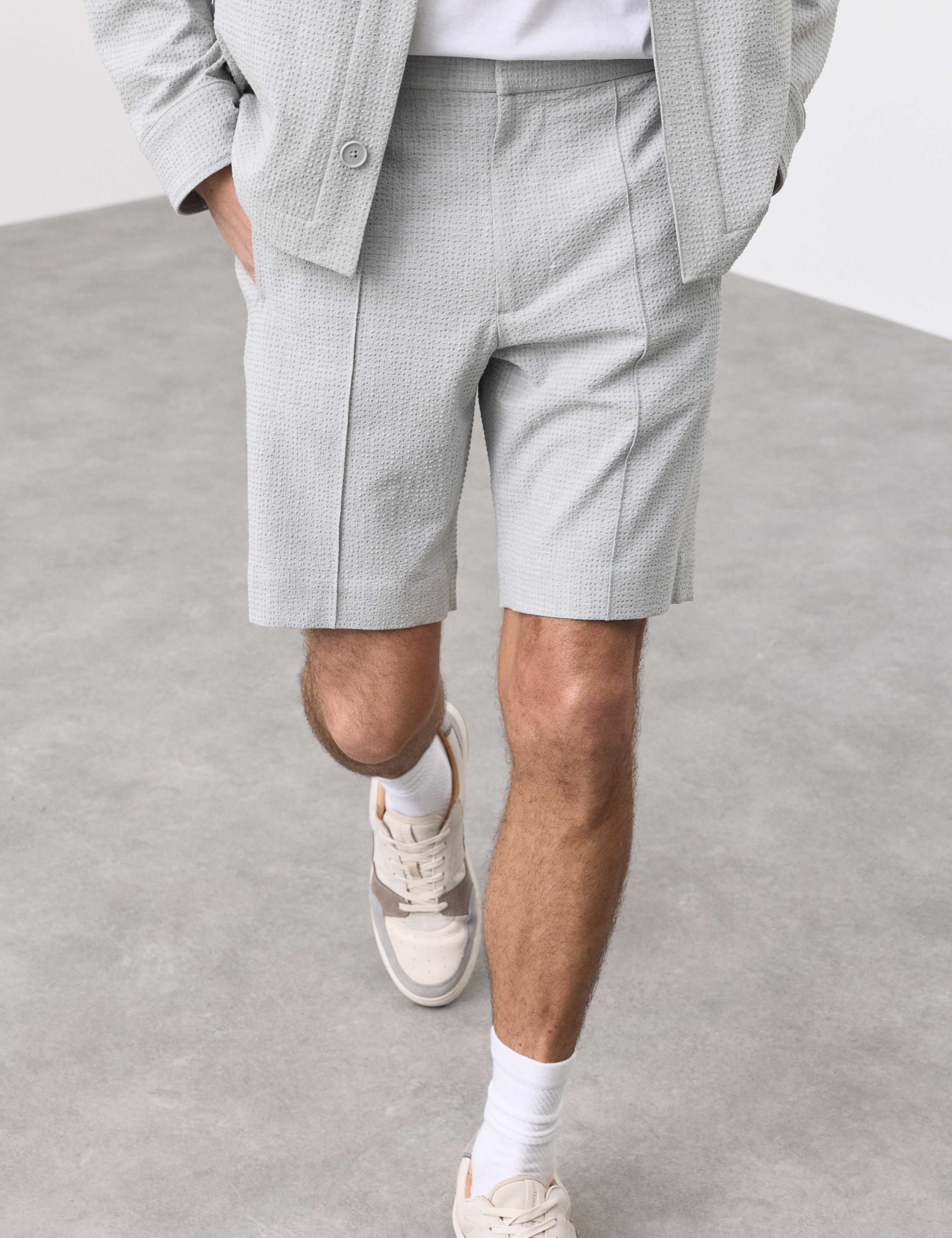 Smart Seersucker Stretch Shorts 1 of 6