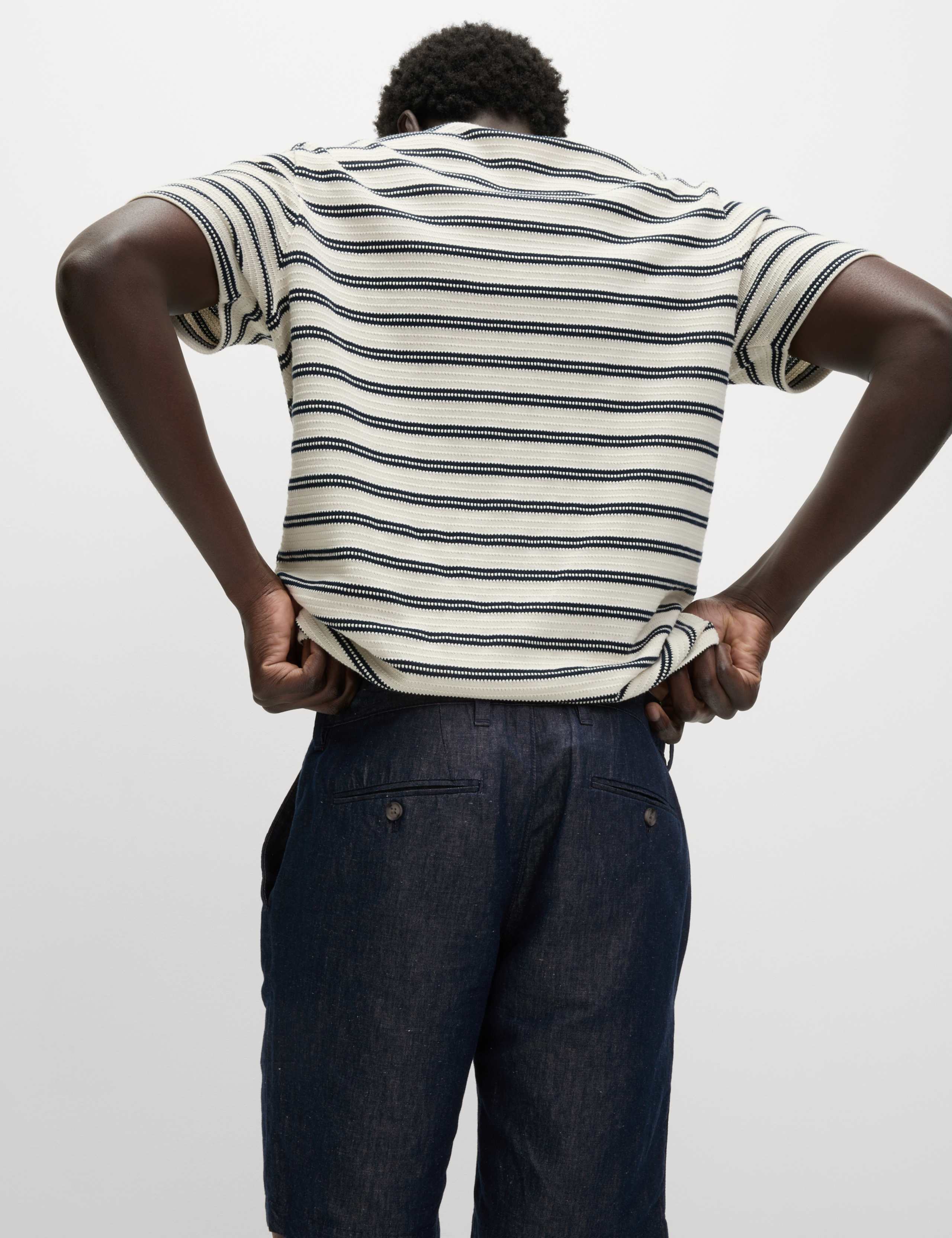 Regular Fit Cotton Linen Blend Chino Shorts 5 of 5