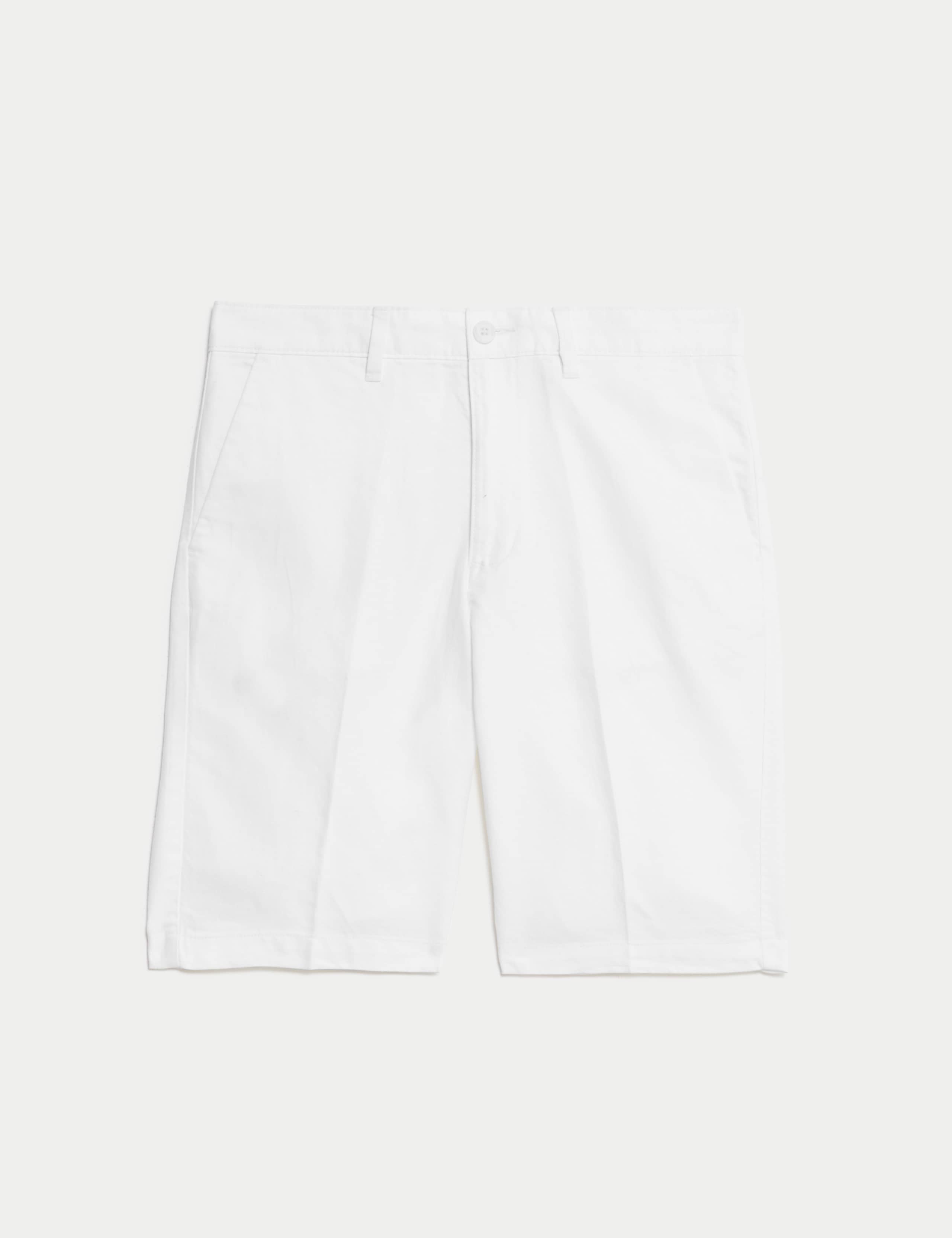 Regular Fit Cotton Linen Blend Chino Shorts 2 of 5