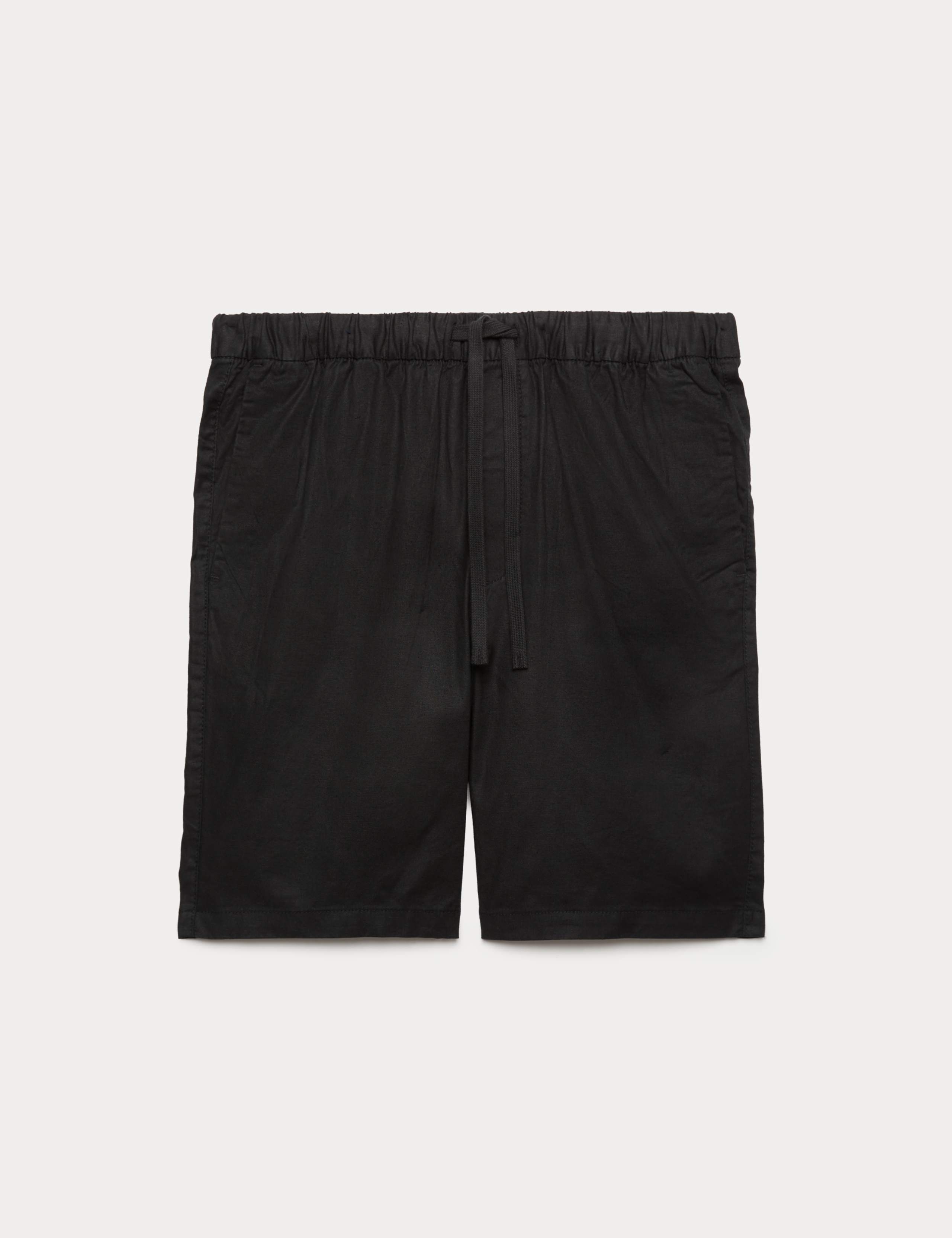 Cotton Linen Blend Stretch Shorts 2 of 6