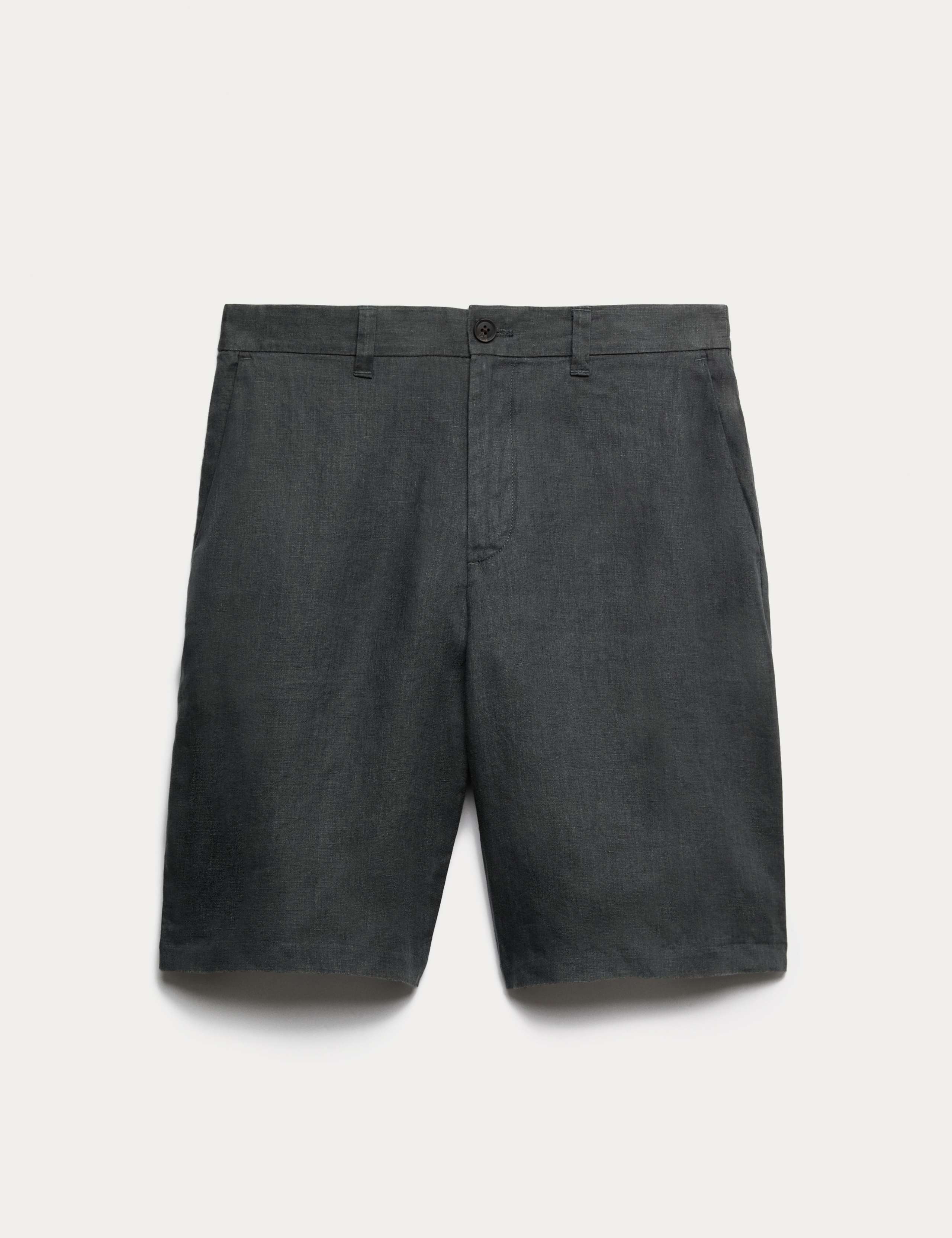 Loose Fit Pure Linen Chino Shorts 2 of 5