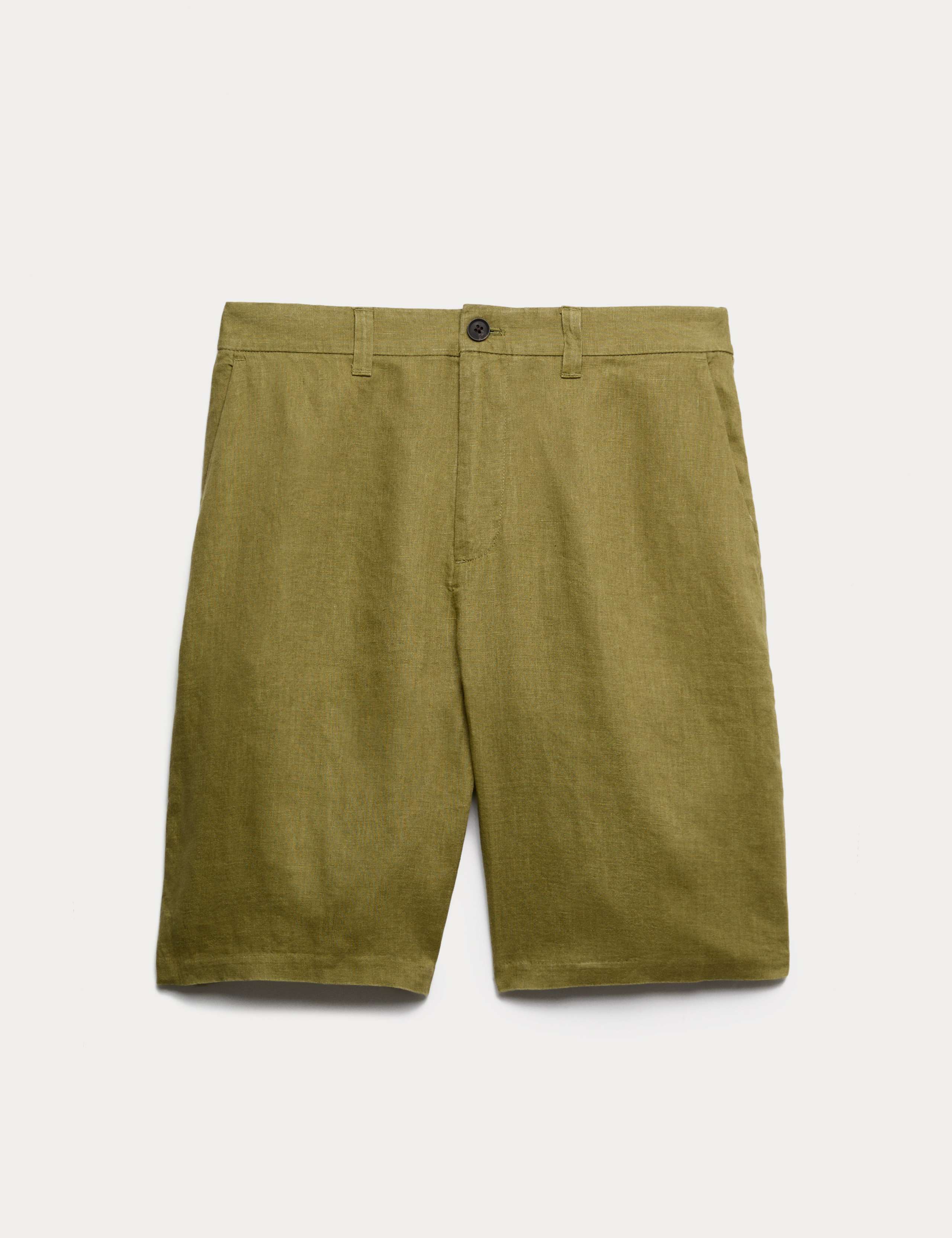 Loose Fit Pure Linen Chino Shorts 2 of 5