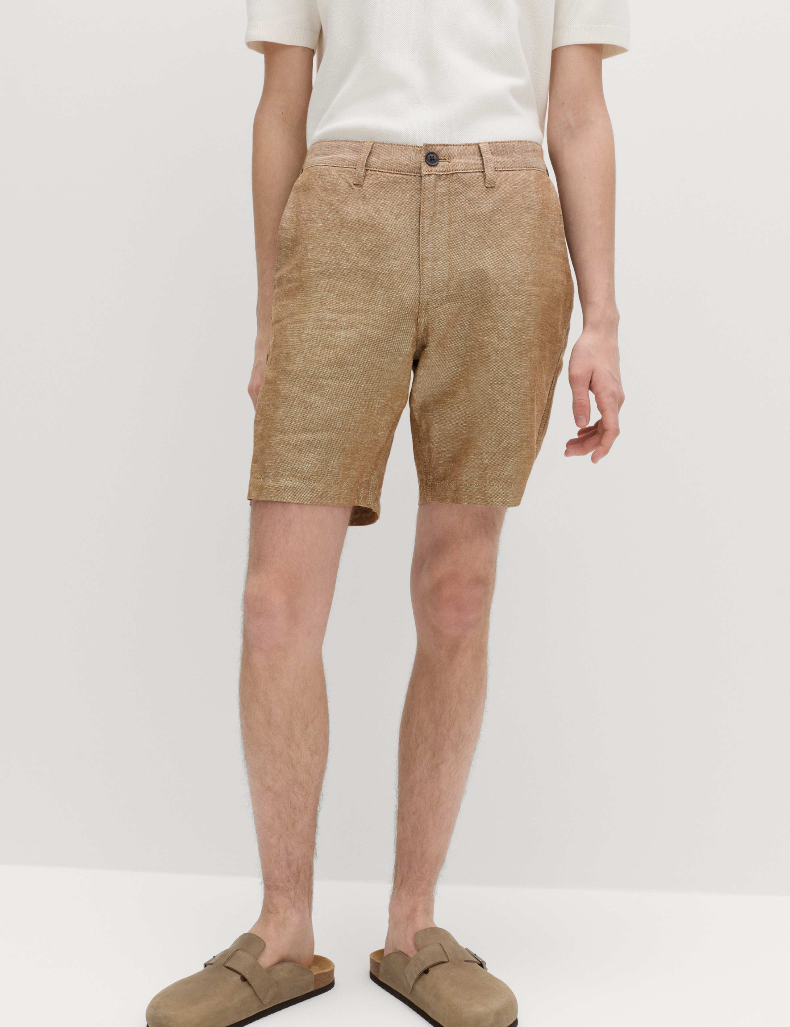 Linen Blend Chino Shorts 1 of 7