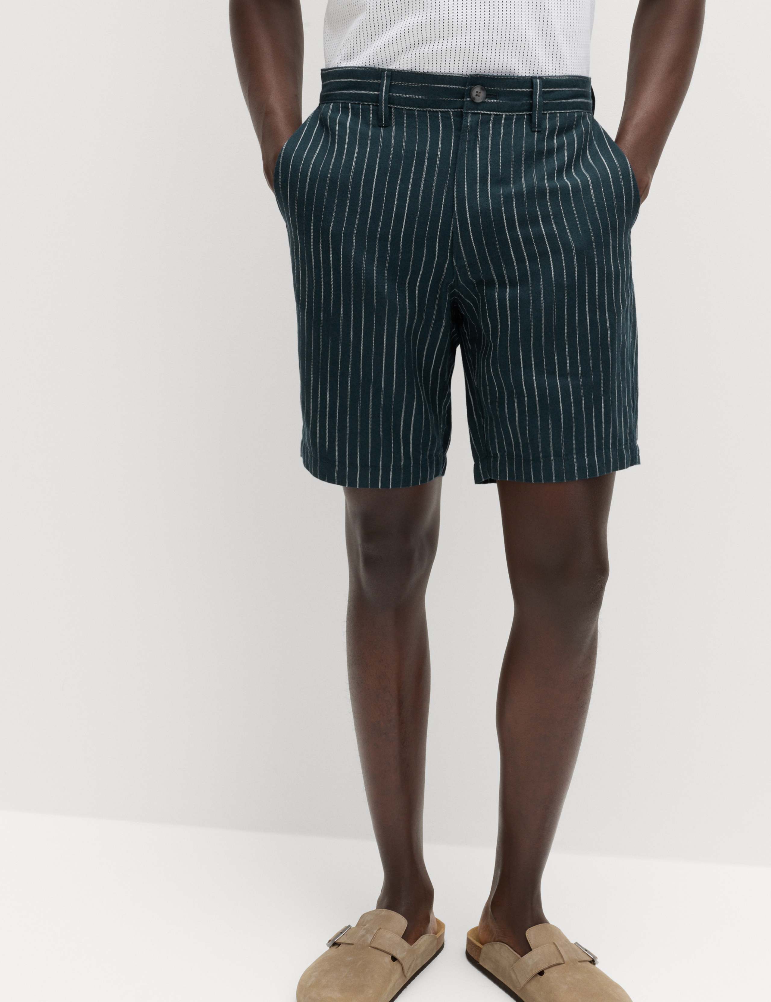 Linen Blend Chino Shorts 3 of 6