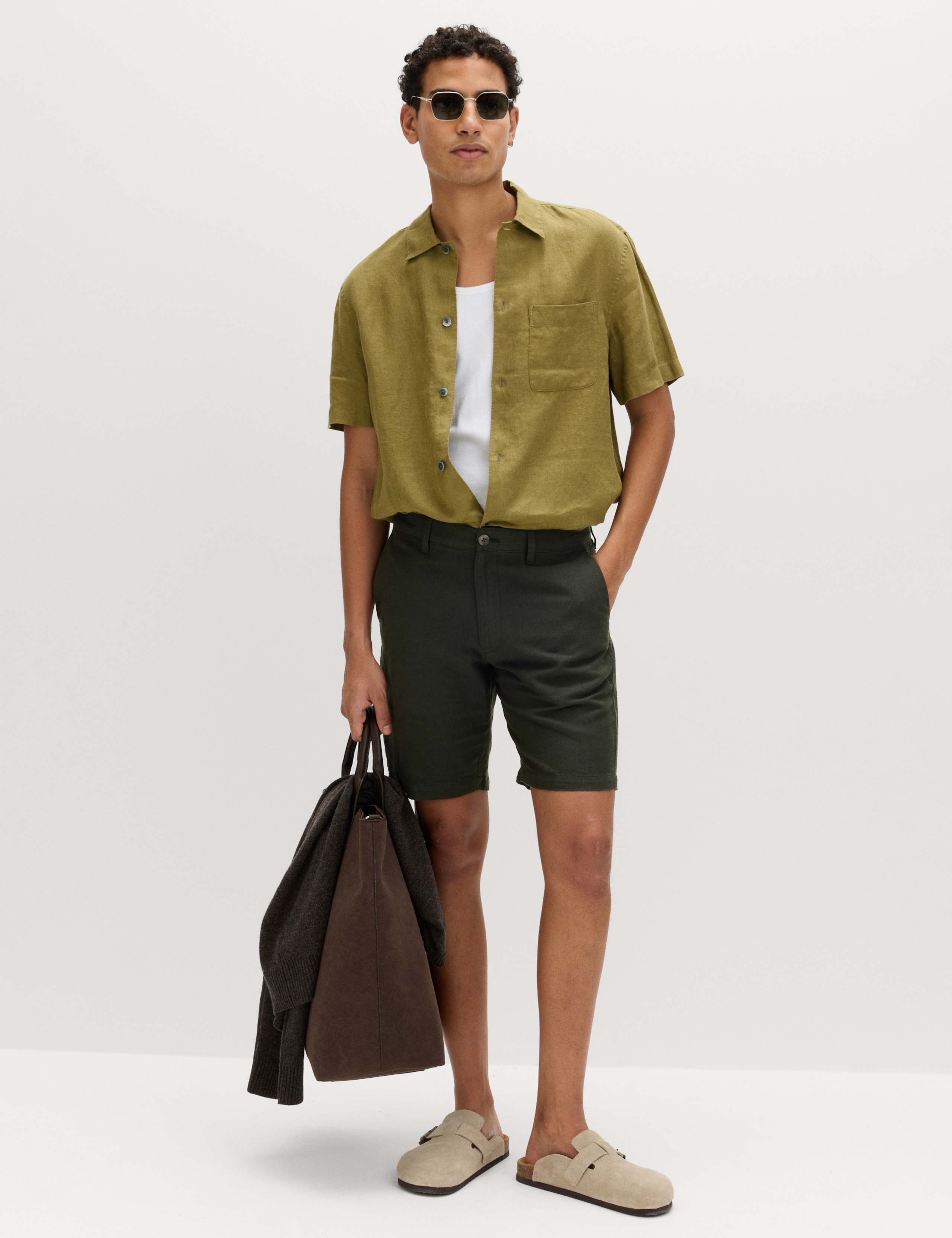 Linen Blend Chino Shorts 1 of 5