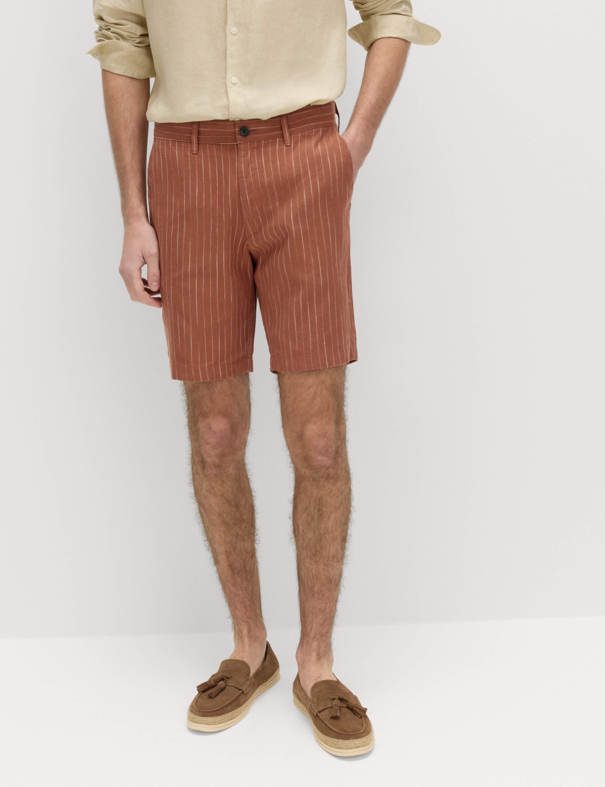 Linen Blend Chino Shorts 4 of 6