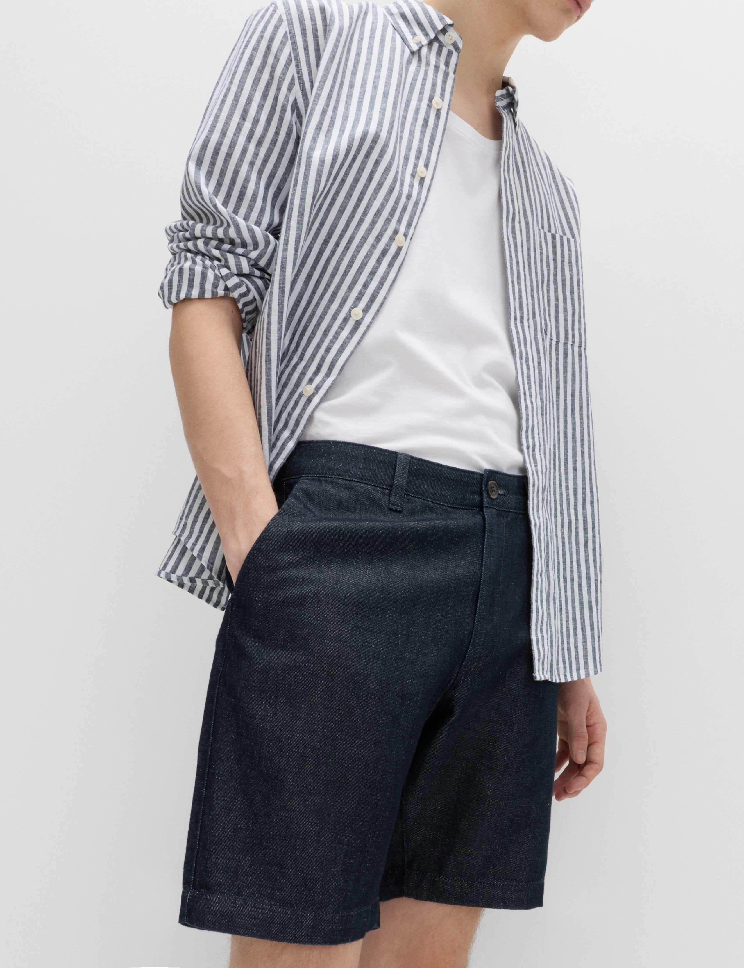 Linen Blend Chino Shorts 1 of 6