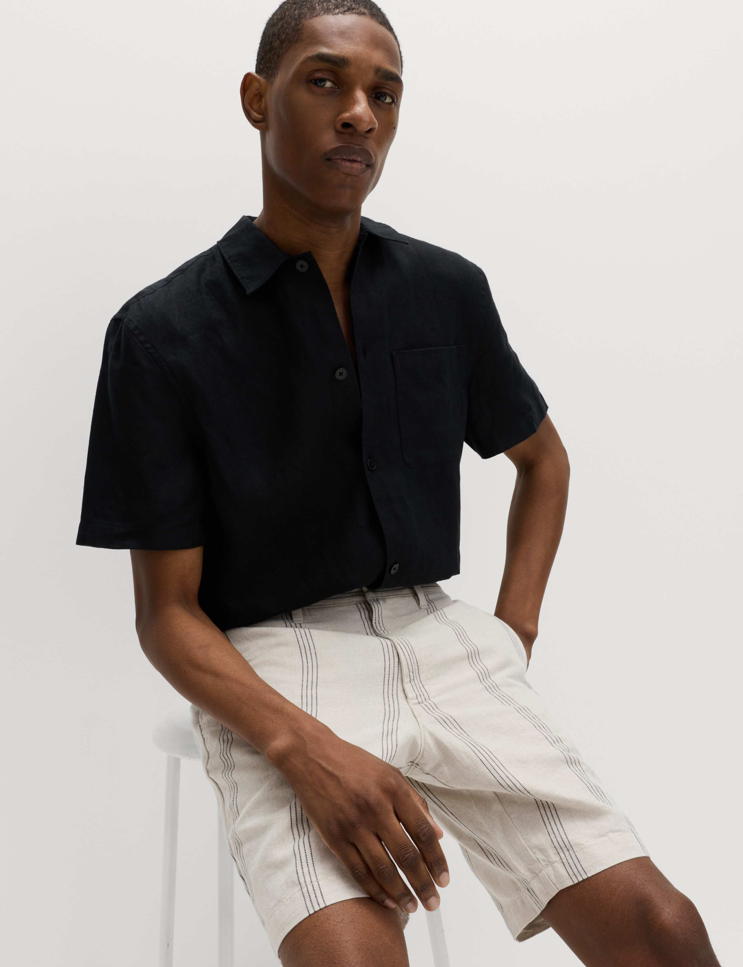 Linen Blend Chino Shorts 5 of 5