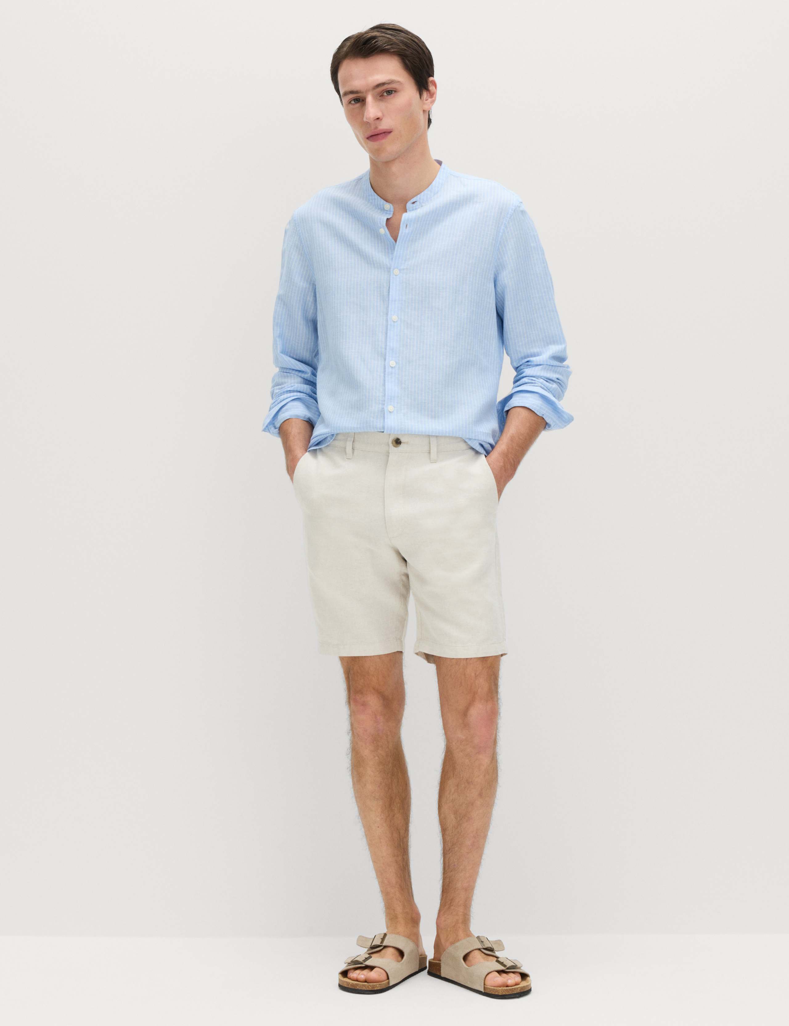 Linen Blend Chino Shorts 4 of 6