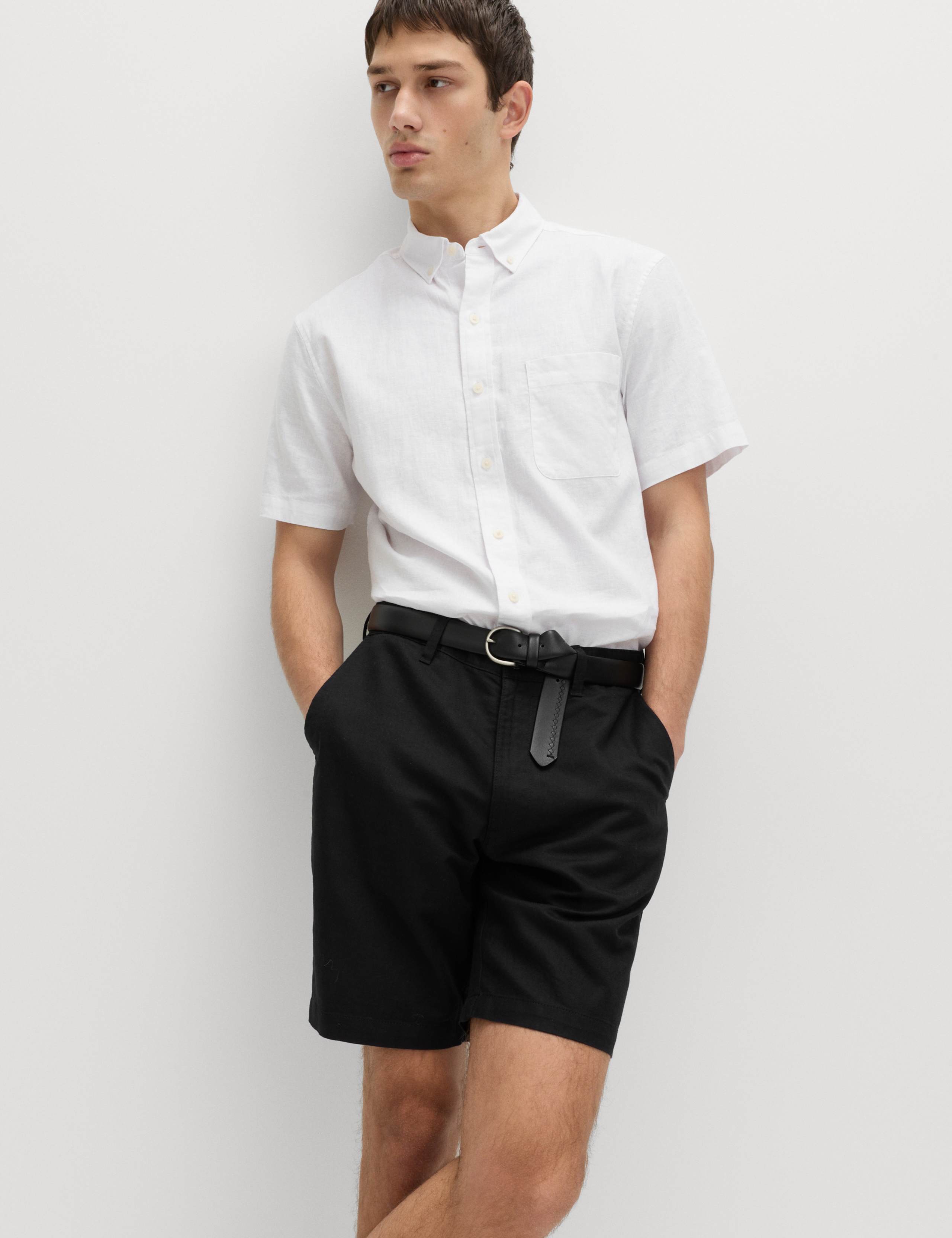 Linen Blend Chino Shorts 5 of 5