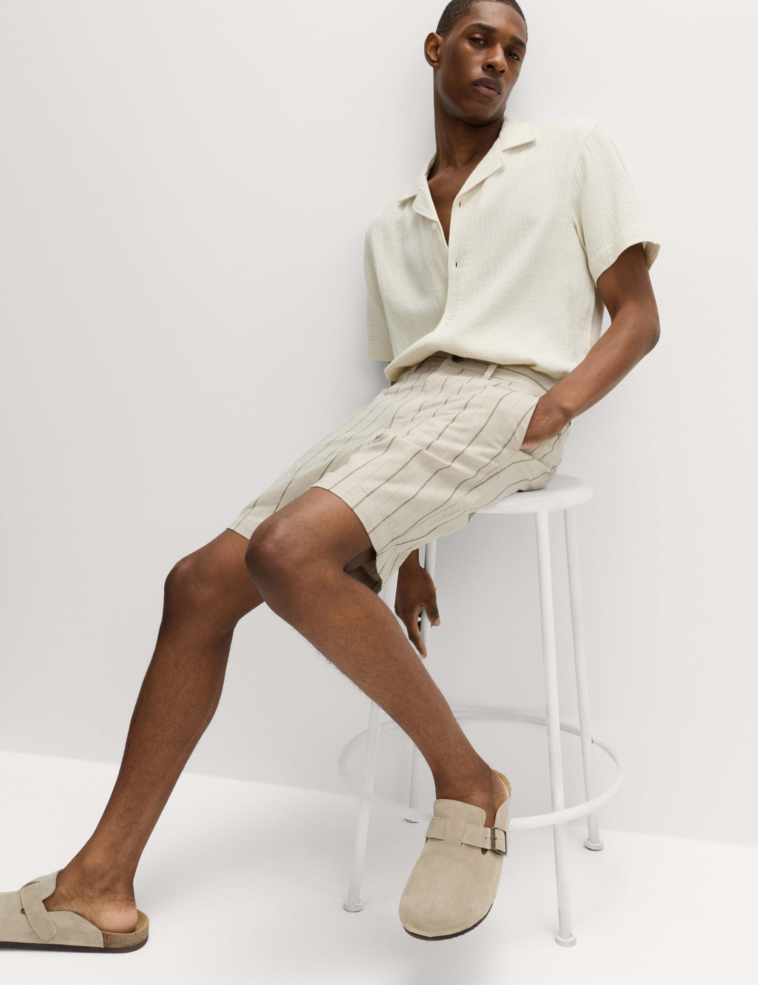 Linen Blend Chino Shorts 5 of 6