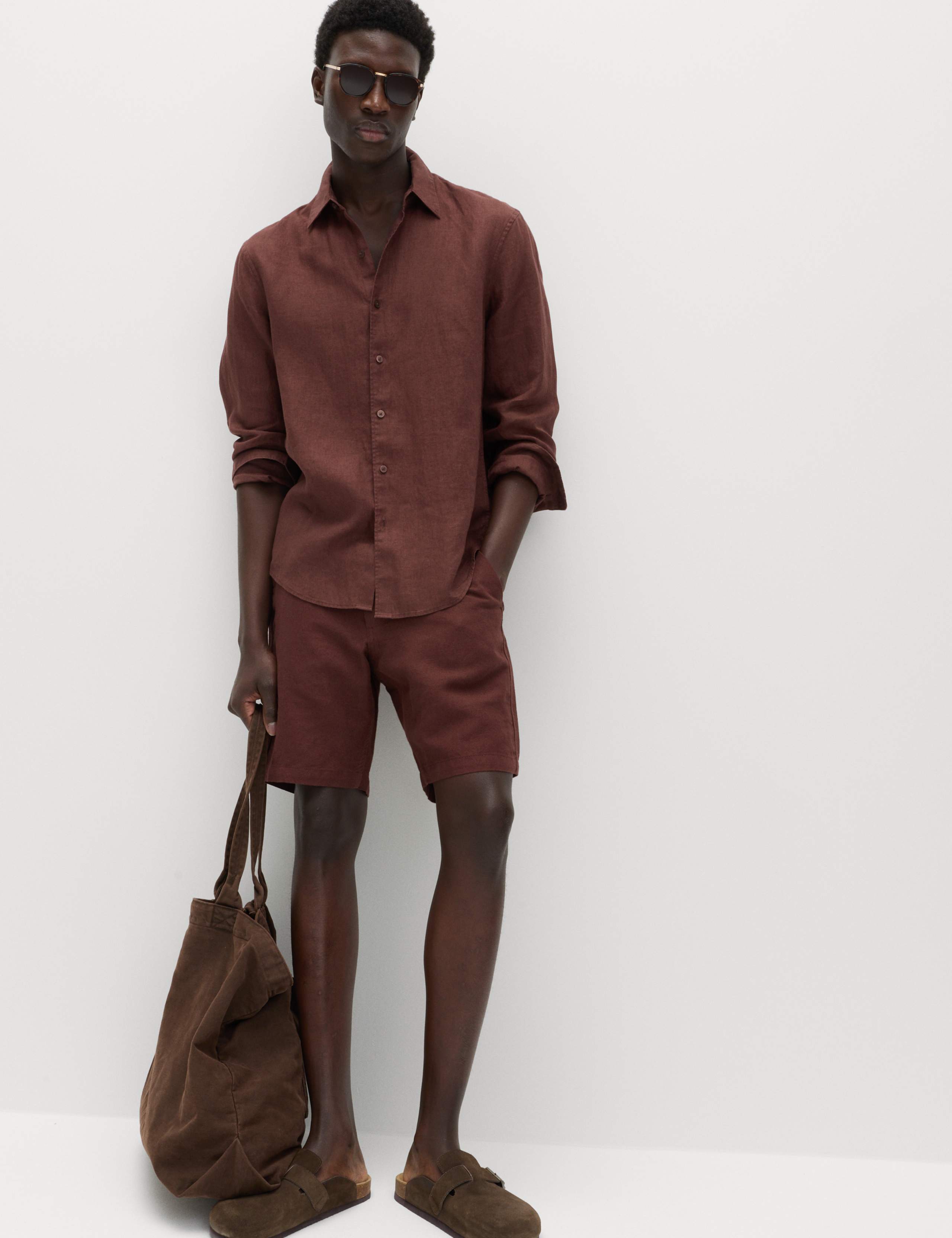 Linen Blend Chino Shorts 5 of 5