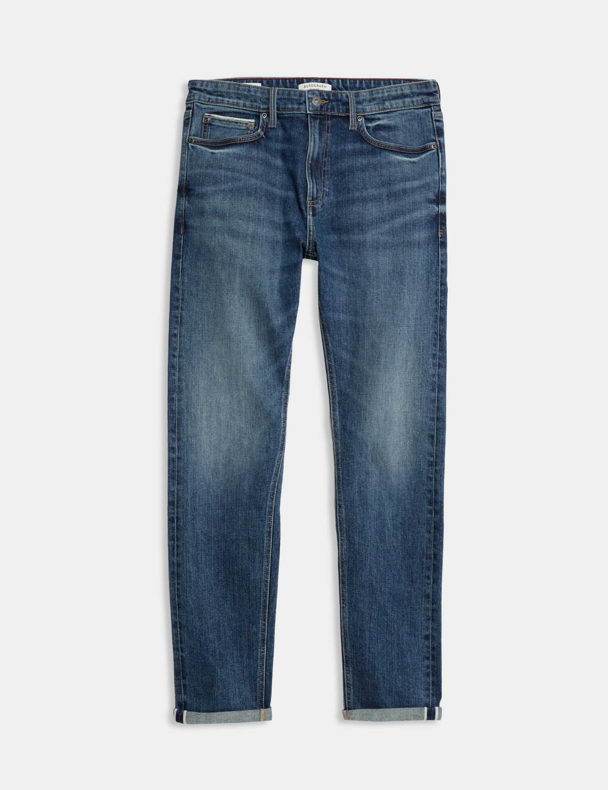 Slim Fit Japanese Selvedge Stretch Jeans 2 of 7