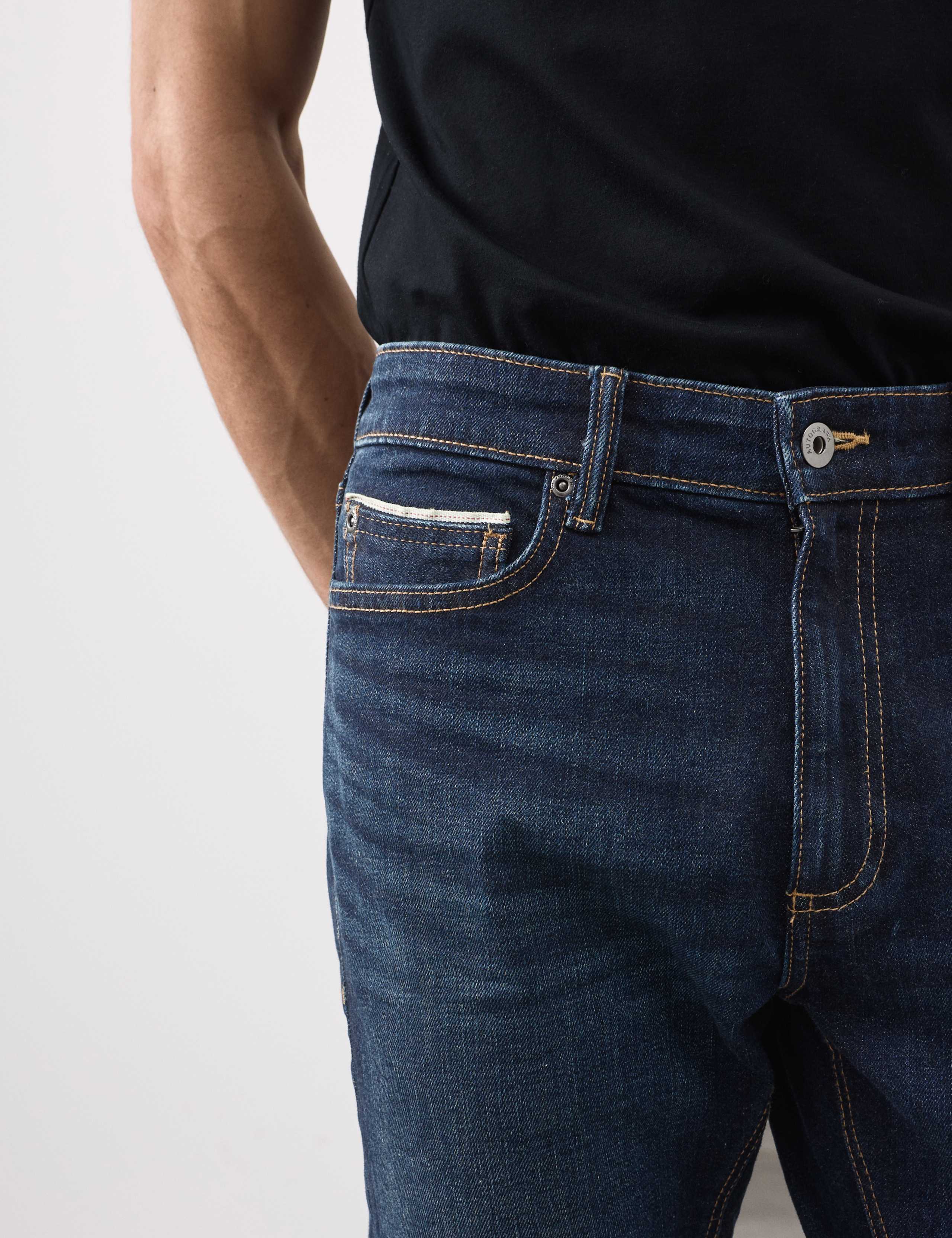 Slim Fit Japanese Selvedge Stretch Jeans 3 of 7