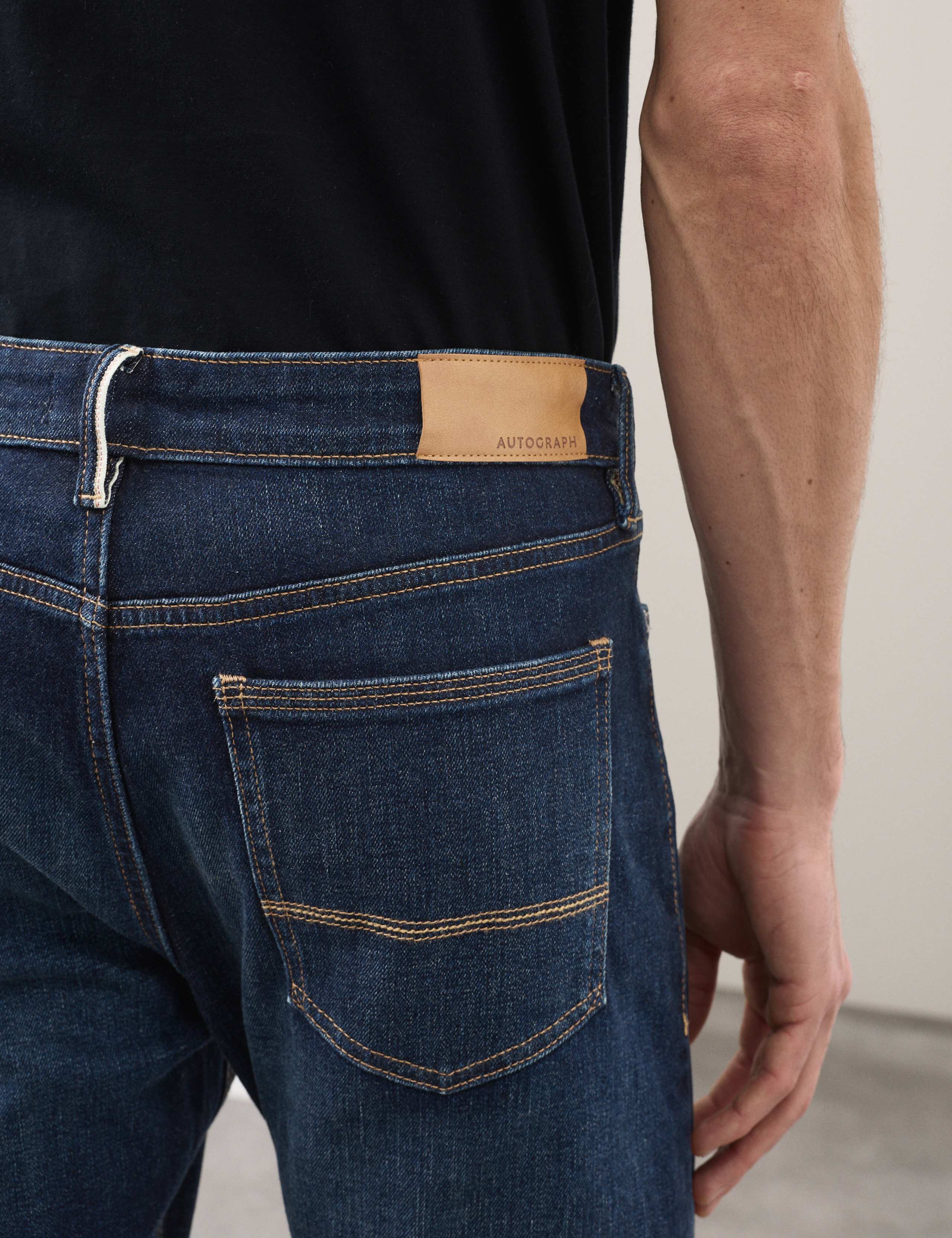 Slim Fit Japanese Selvedge Stretch Jeans 4 of 7