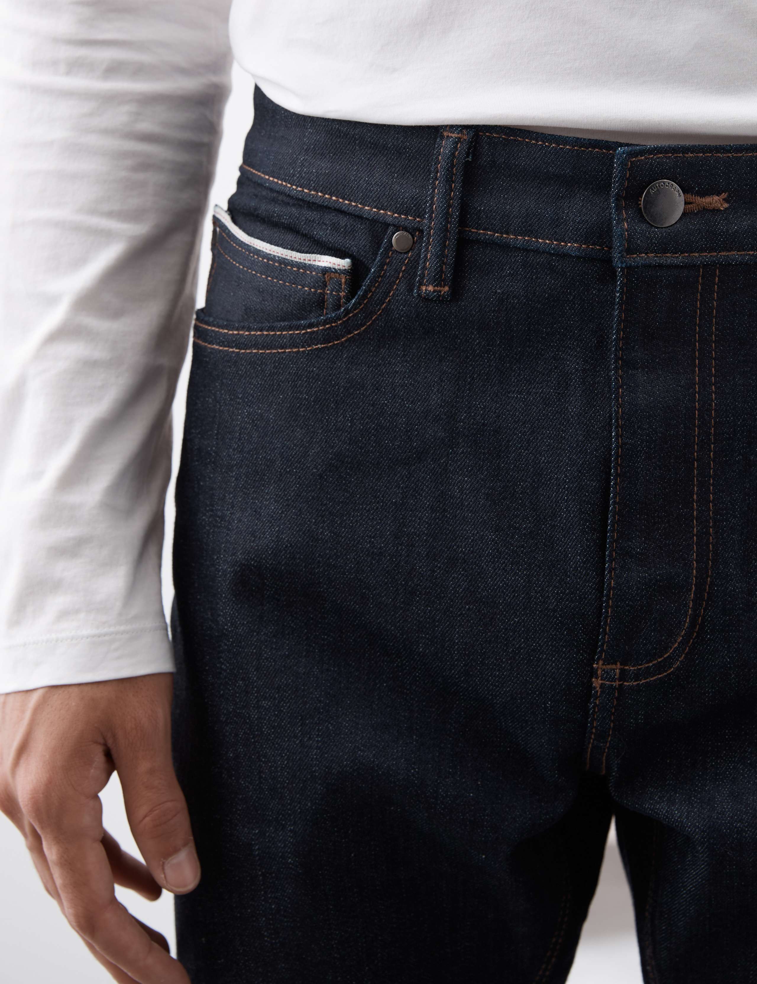 Slim Fit Japanese Selvedge Stretch Jeans 3 of 7
