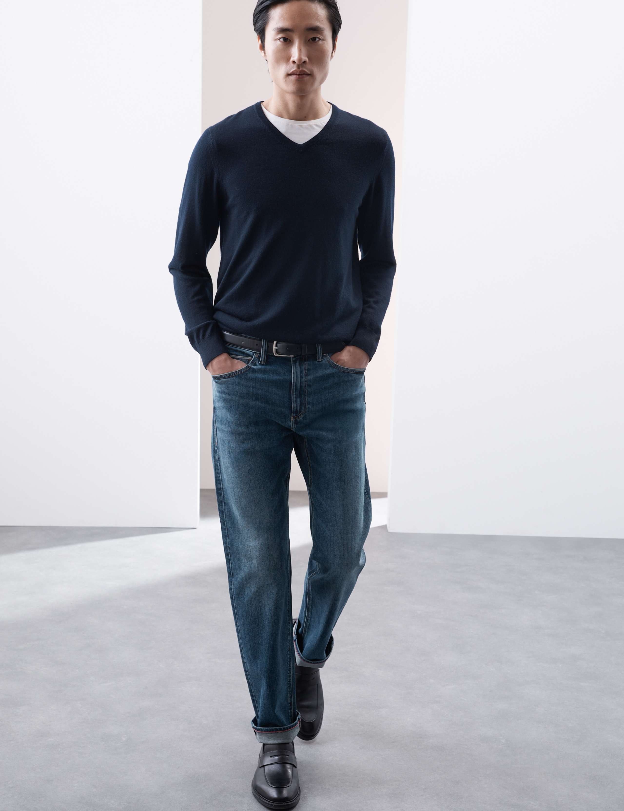 Straight Fit Japanese Selvedge Jeans 1 of 6