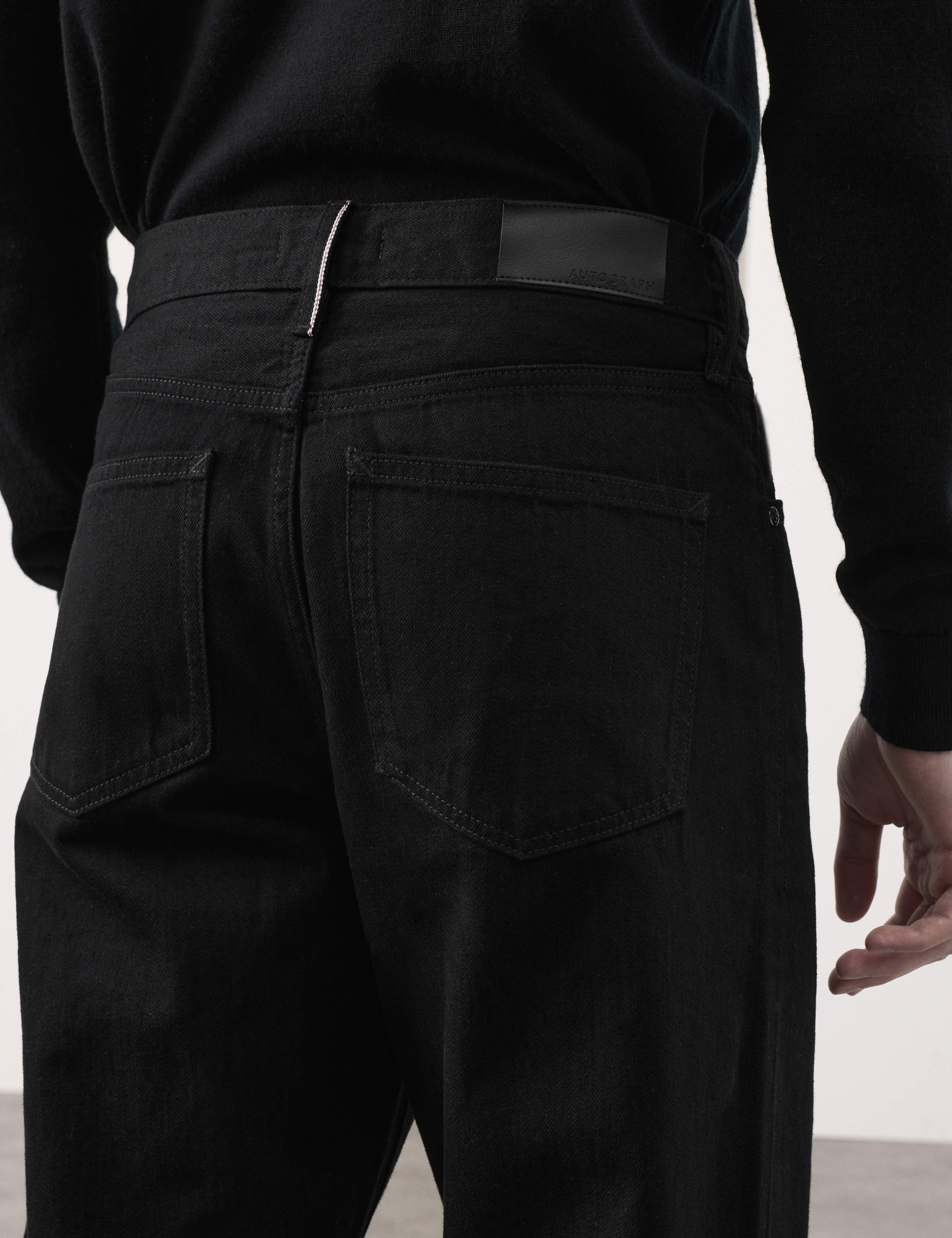 Loose Fit Pure Cotton Japanese Selvedge Jeans 4 of 7