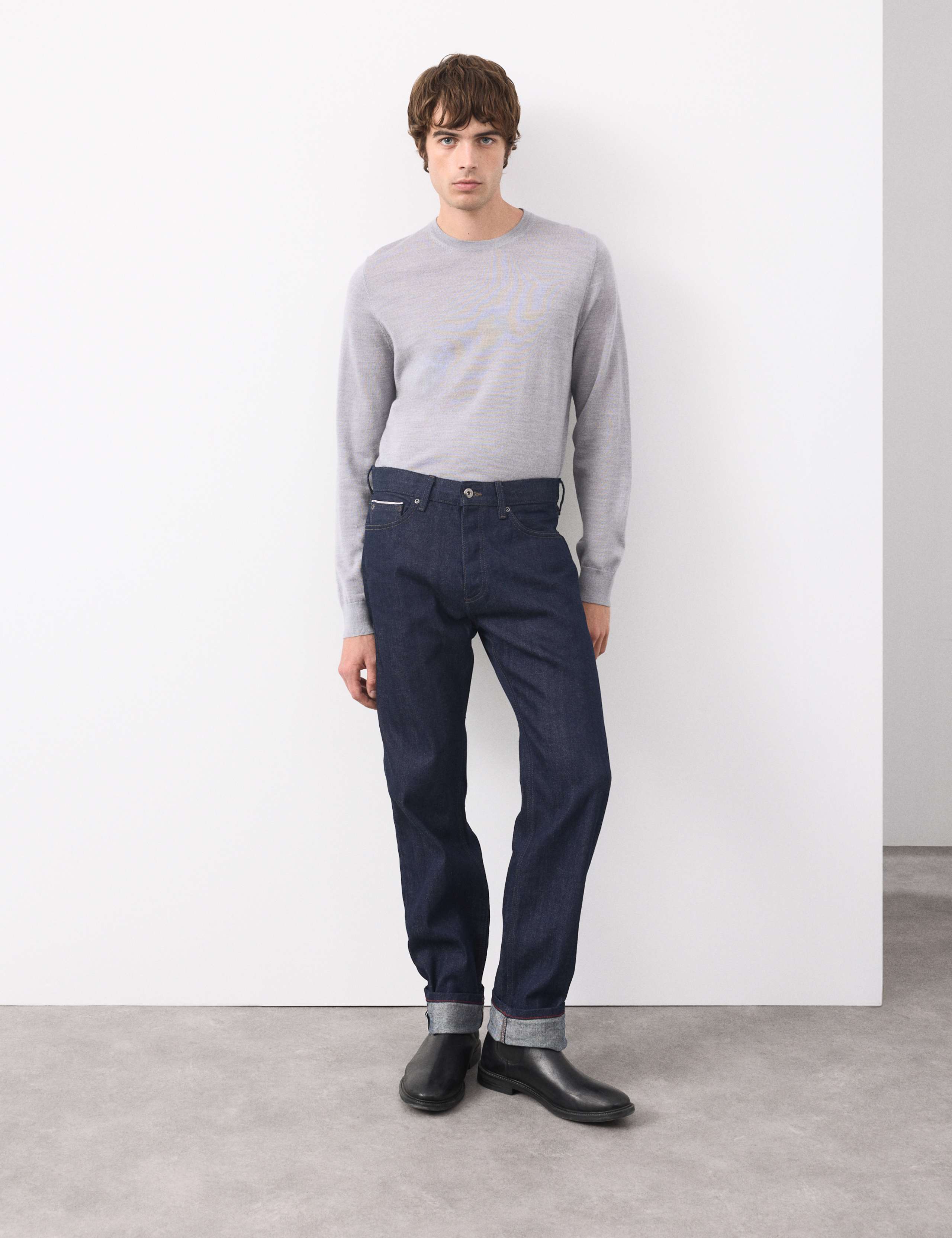 Straight Fit Japanese Rigid Selvedge Jeans 1 of 7
